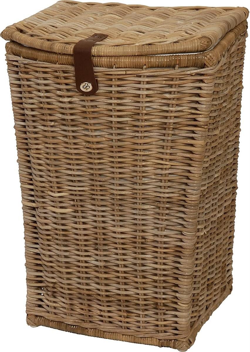 Krines Home Wäschekorb Hoher Wäschekorb in moderner, bauchiger Optik aus na günstig online kaufen