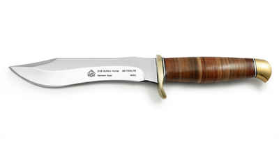 Puma Messer Survival Knife SGB Buffalo Hunter Clip Point Jagdmesser, mit Lederscheide