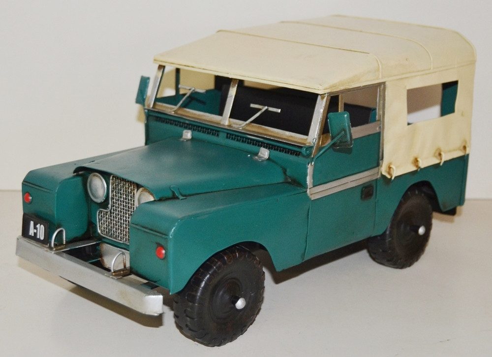 Modellauto Blechauto Modellauto Oldtimer Automarke Jeep Safari Land Rover L 36 cm