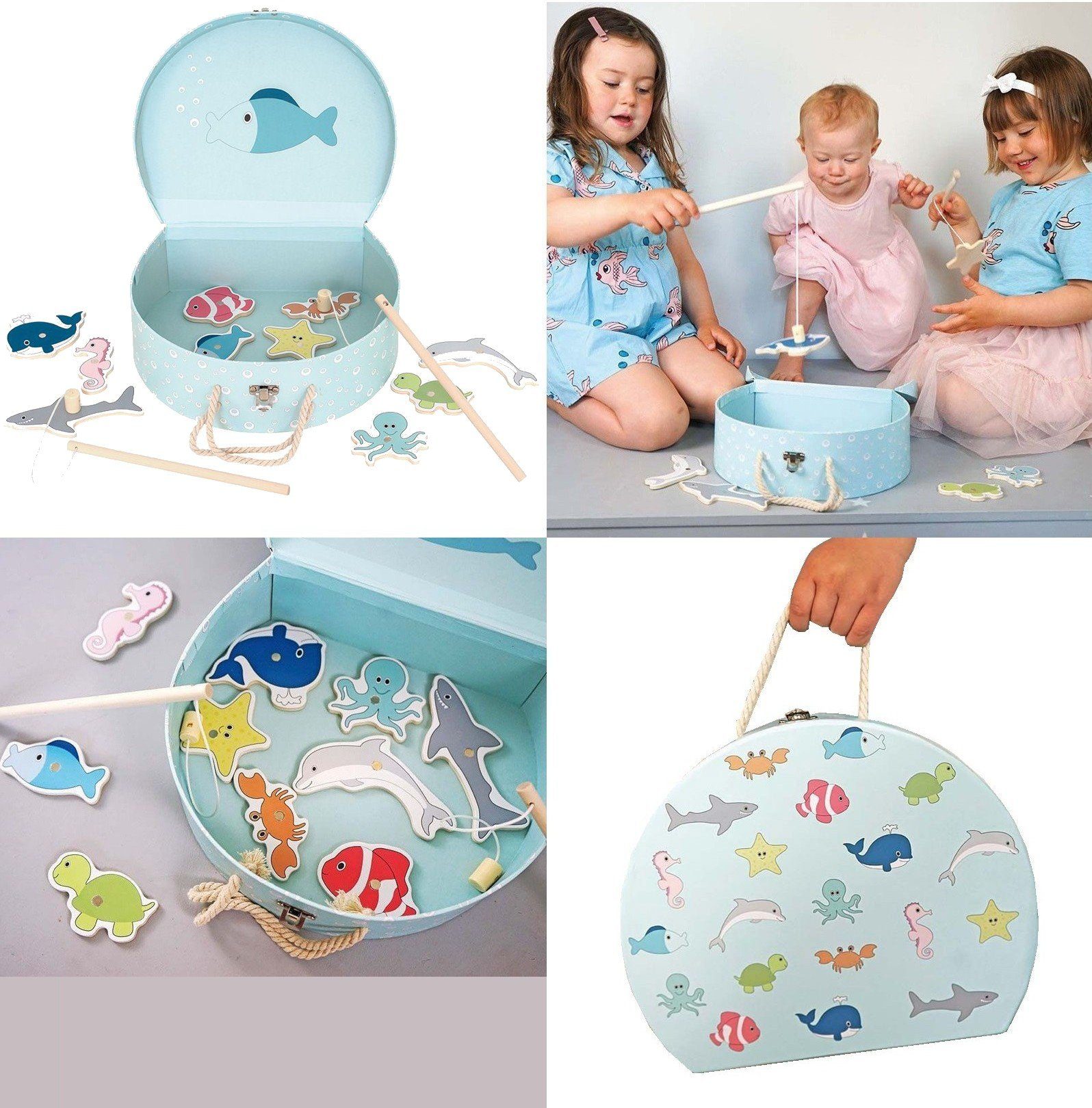 JaBaDaBaDo Lernspielzeug Angelspiel im Köfferchen