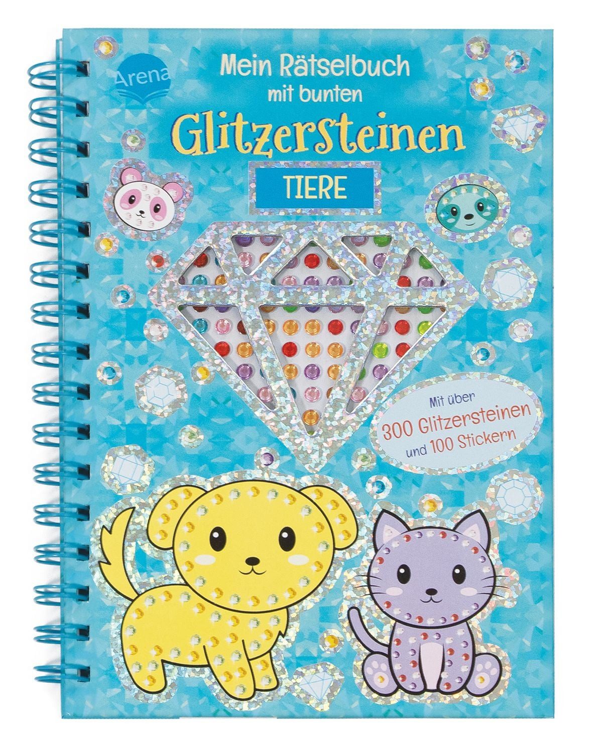 Mein Rätselbuch mit bunten Glitzersteinen. Tiere / Two Windmills