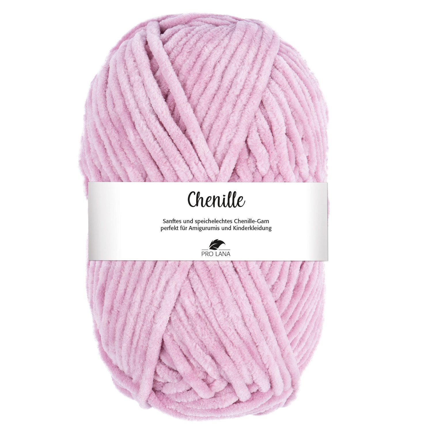 Pro Lana CHENILLE Garn Häkelwolle, 110 m (samtig weiche und stabile Chenille Wolle), 100 g