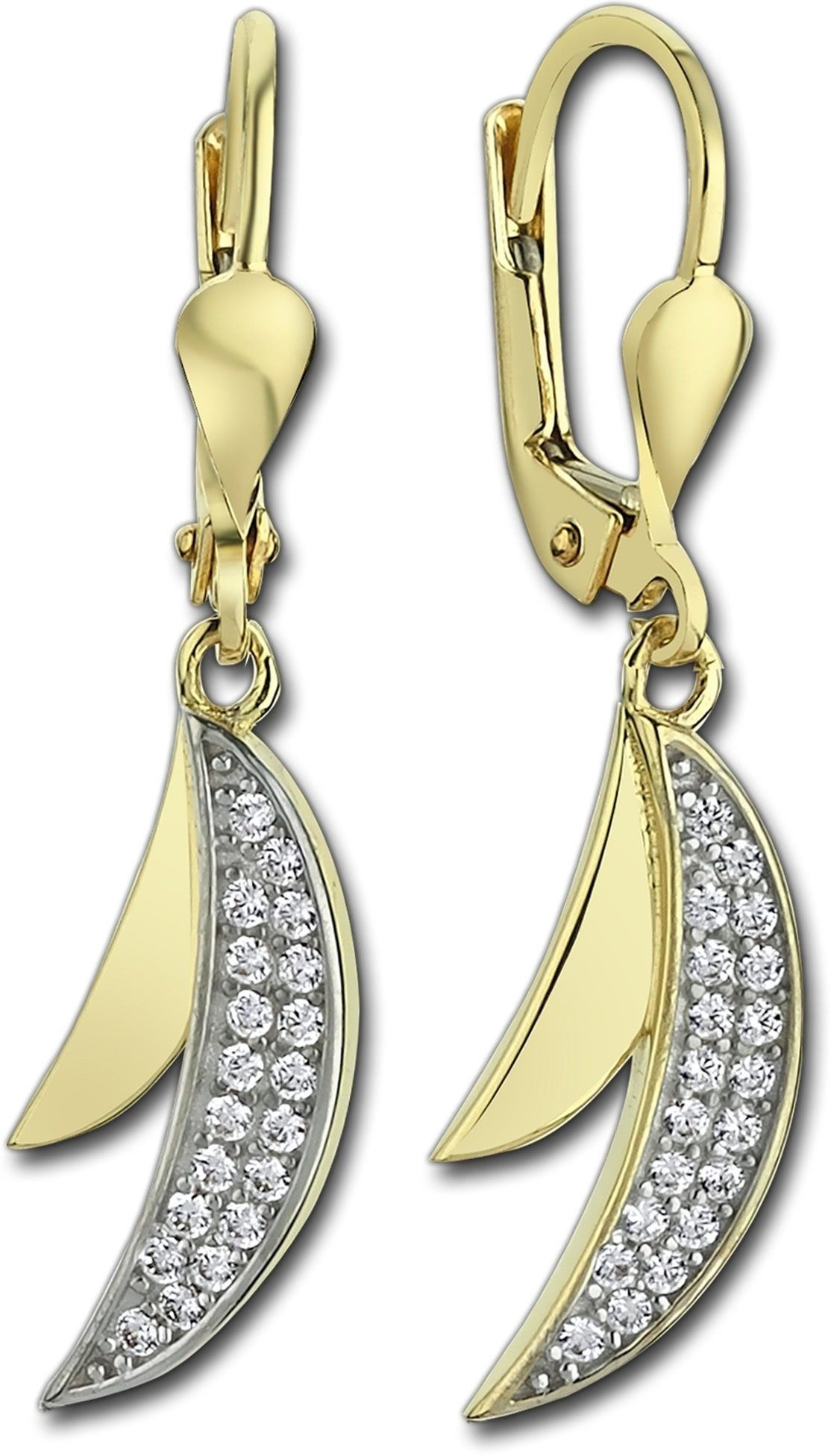 Balia Paar Ohrhänger Balia Damen Ohrhänger Gelbgold 8K (Ohrhänger), Damen Ohrhänger orientalisch aus 333 Gelbgold - 8 Karat, Länge ca. 3,2