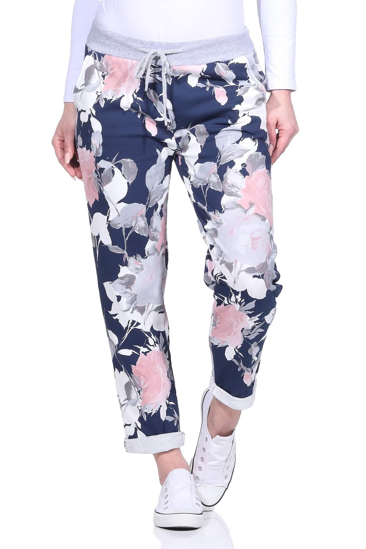 Aurela Damenmode Sweatpants Freizeithose sommerliche Haushose leichte Joggi günstig online kaufen