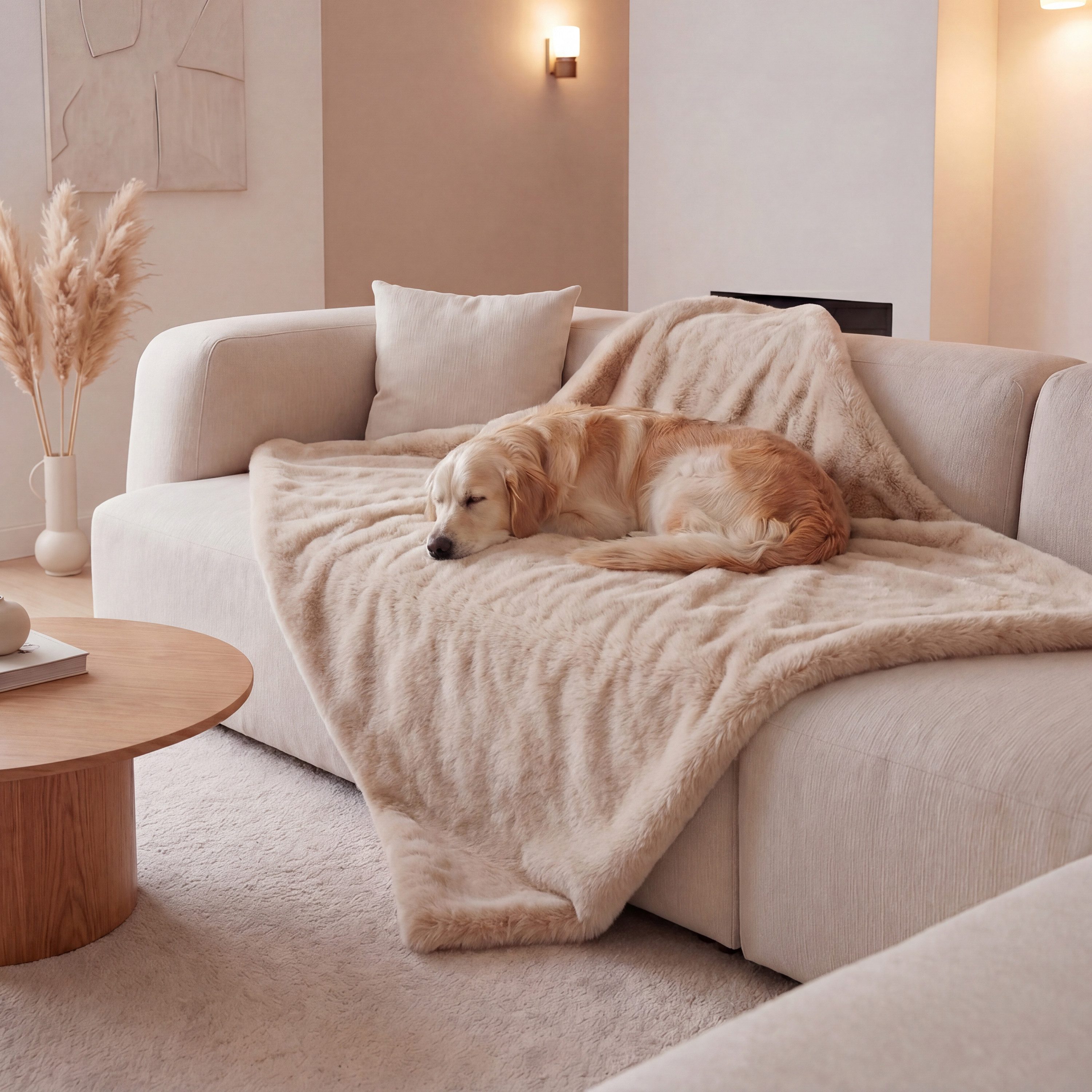 CAILY Tierdecke Wasserdichte Hundedecke & Sofaschutz, Super Weich, Größe: 152 x 127 cm, Großflächiger Schutz, Maschinenwaschbar