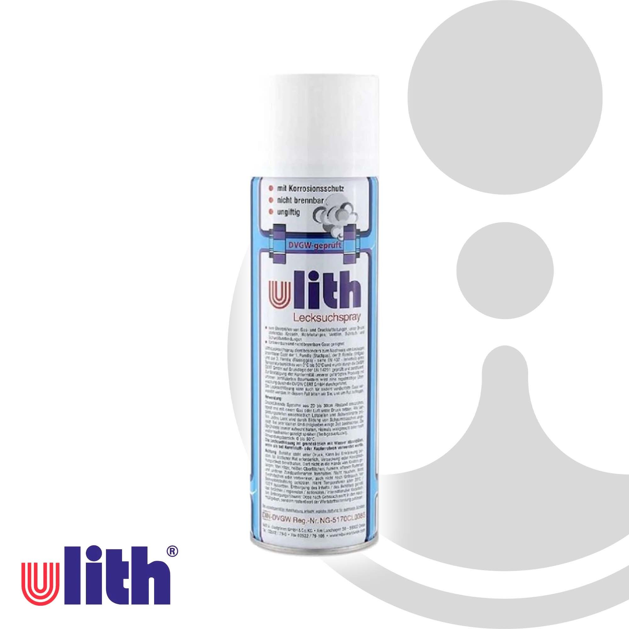 Ulith Lecksuchspray - 400 ml Dose - für Gase - DIN-DVGW zugelassen - 244001 Allzweckreiniger