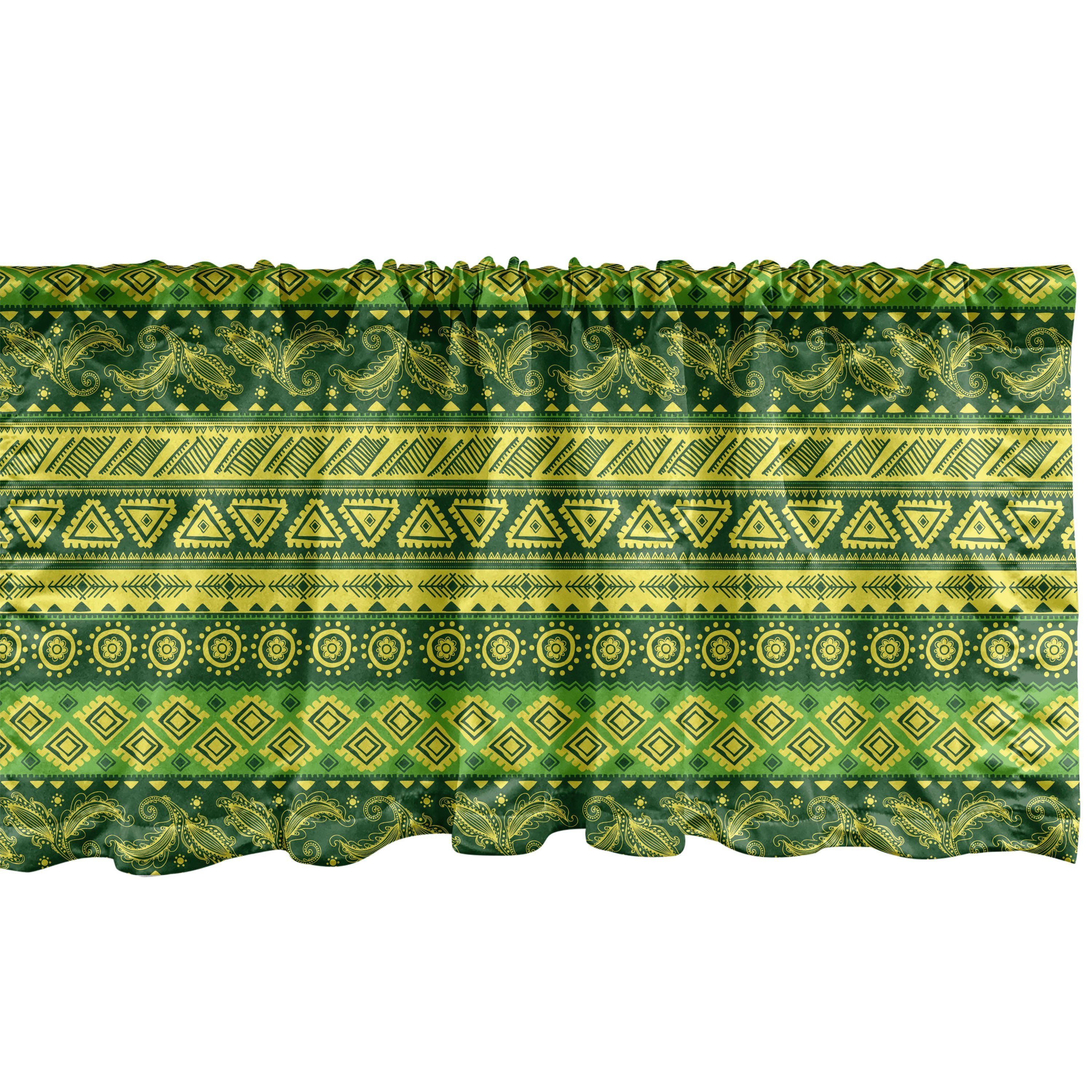 Scheibengardine Vorhang Volant für Drucken Microfaser, Stangentasche, Mexican Dekor Oriental gezeichnet Hand Küche Schlafzimmer Abakuhaus, mit