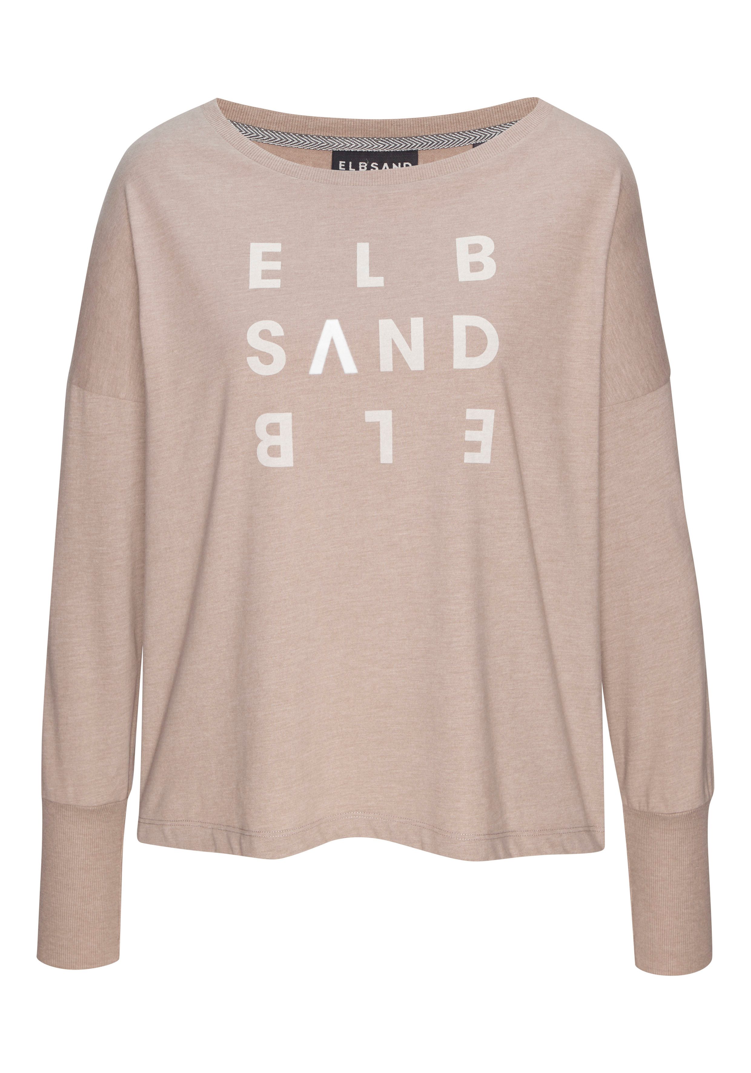 Elbsand Longsleeve Ingiara mit Logodruck vorne, Langarmshirt, sportlich-casual. € 39,99
