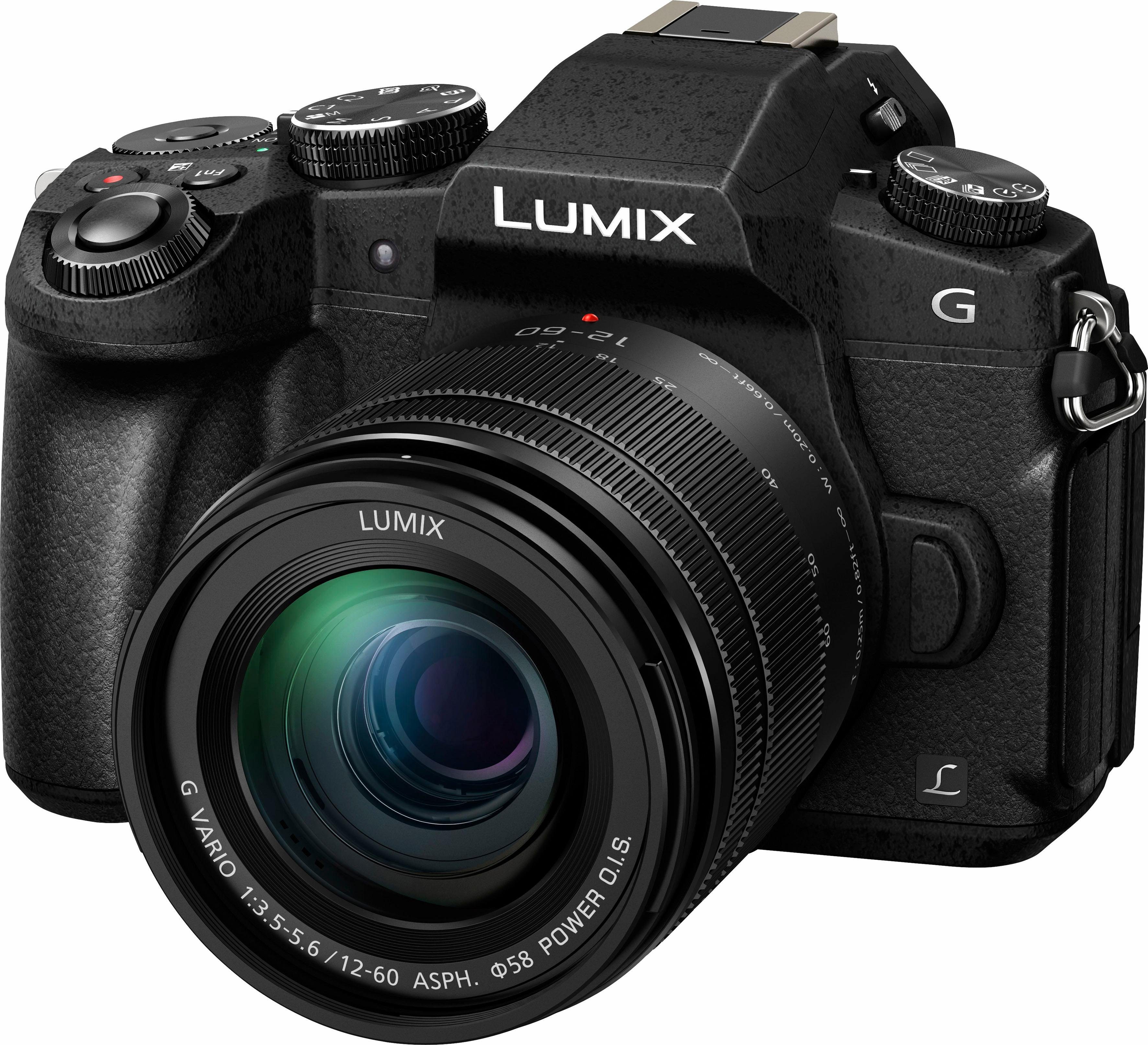 Lumix Panasonic »DMC-G81MEG-K« Systemkamera (LUMIX G VARIO  12-60mm/F3.5-5.6, 16 MP, Gesichtserkennung, Panorama-Modus) online kaufen |  OTTO