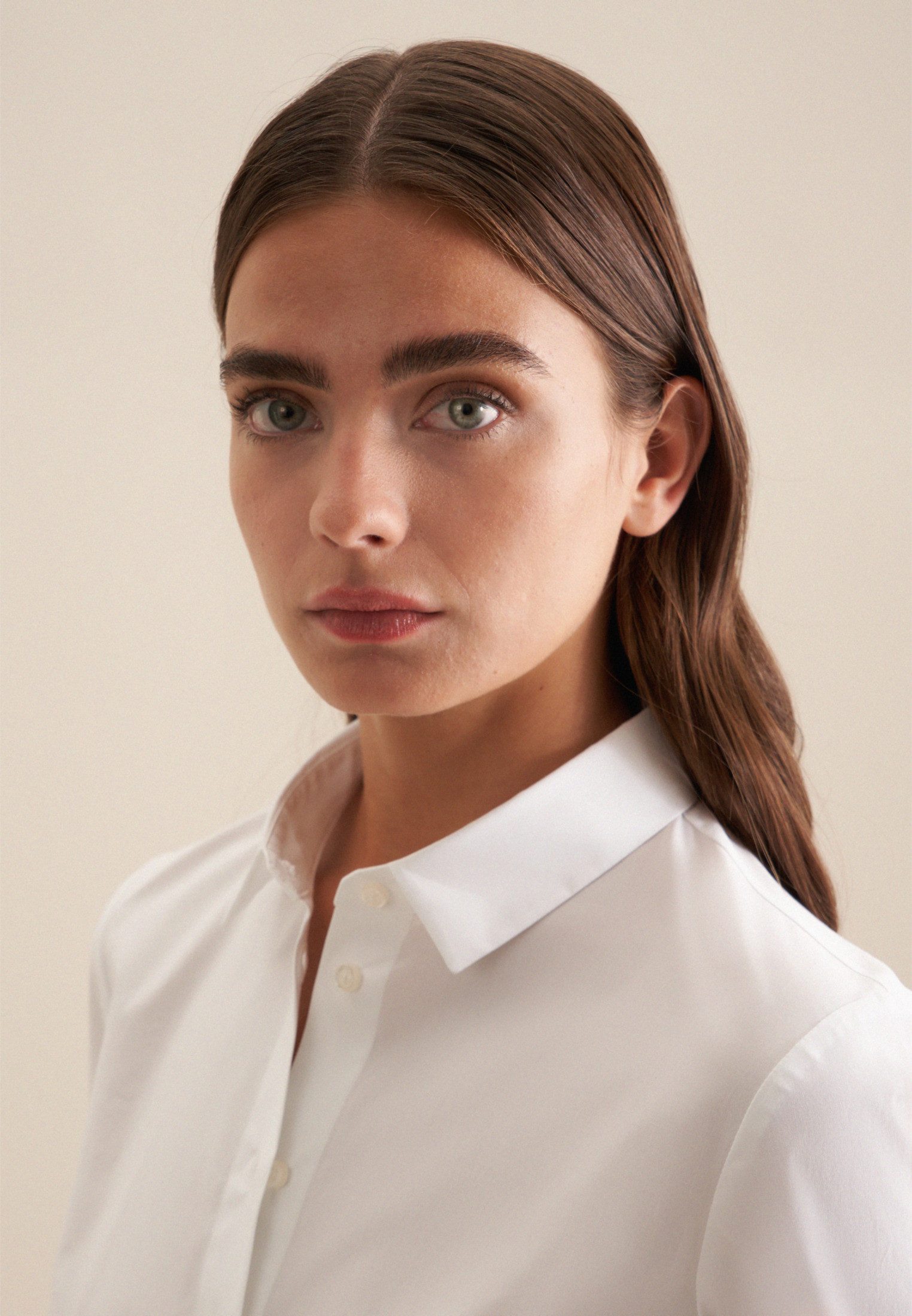 seidensticker Klassische Bluse 1/1 Kragen Uni