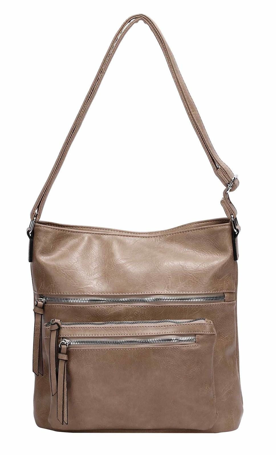 Schultertasche Damen Tasche Umhängetasche Shopper CrossOver Handtasche Henkeltasche
