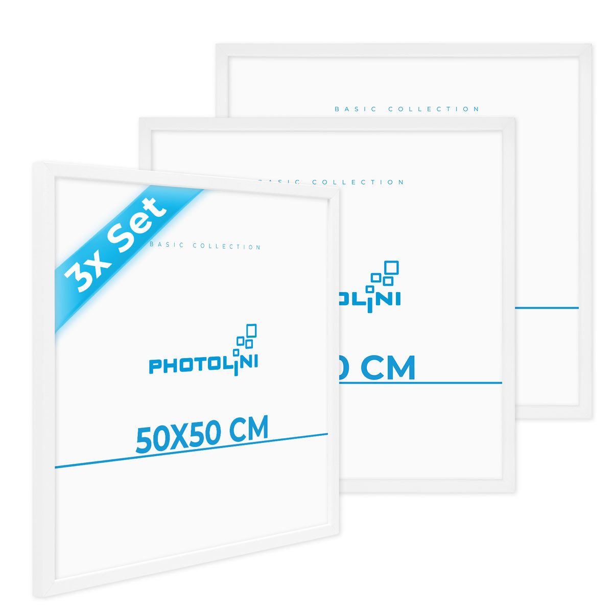 PHOTOLINI Bilderrahmen Bilderrahmen 3er Set 50x50 günstig online kaufen