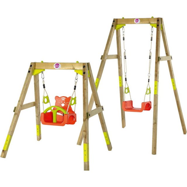 Einzelschaukel mitwachsende Holzschaukel garten
