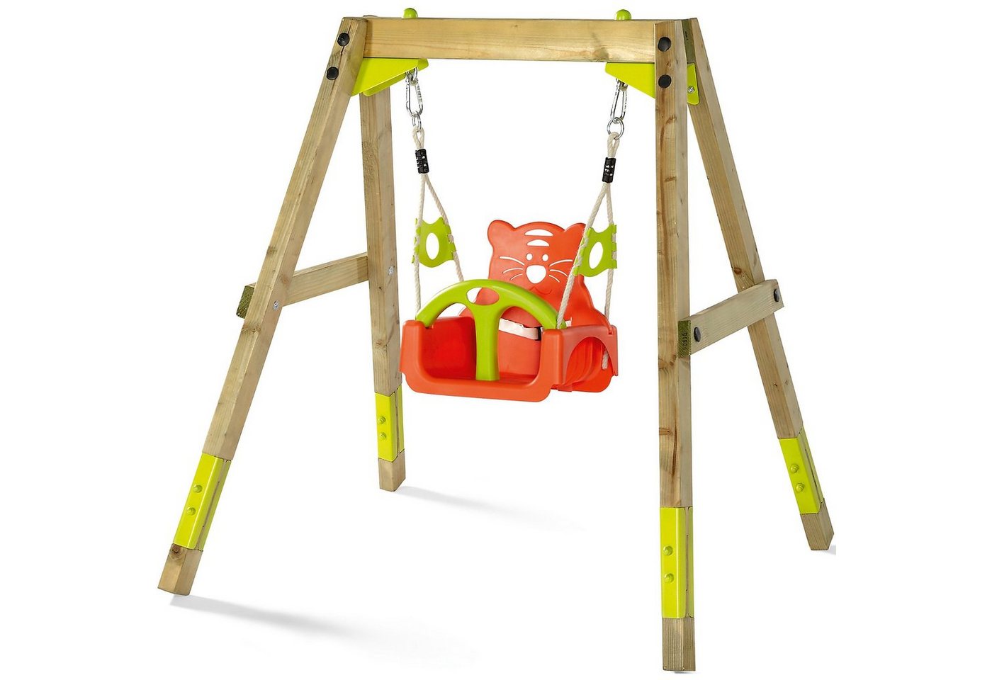 Einzelschaukel mitwachsende Holzschaukel garten