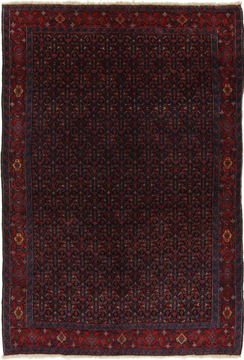 Orientteppich Senneh Antik 141x210 Handgeknüpfter Orientteppich / Perserteppich, Nain Trading, rechteckig, Höhe: 12 mm