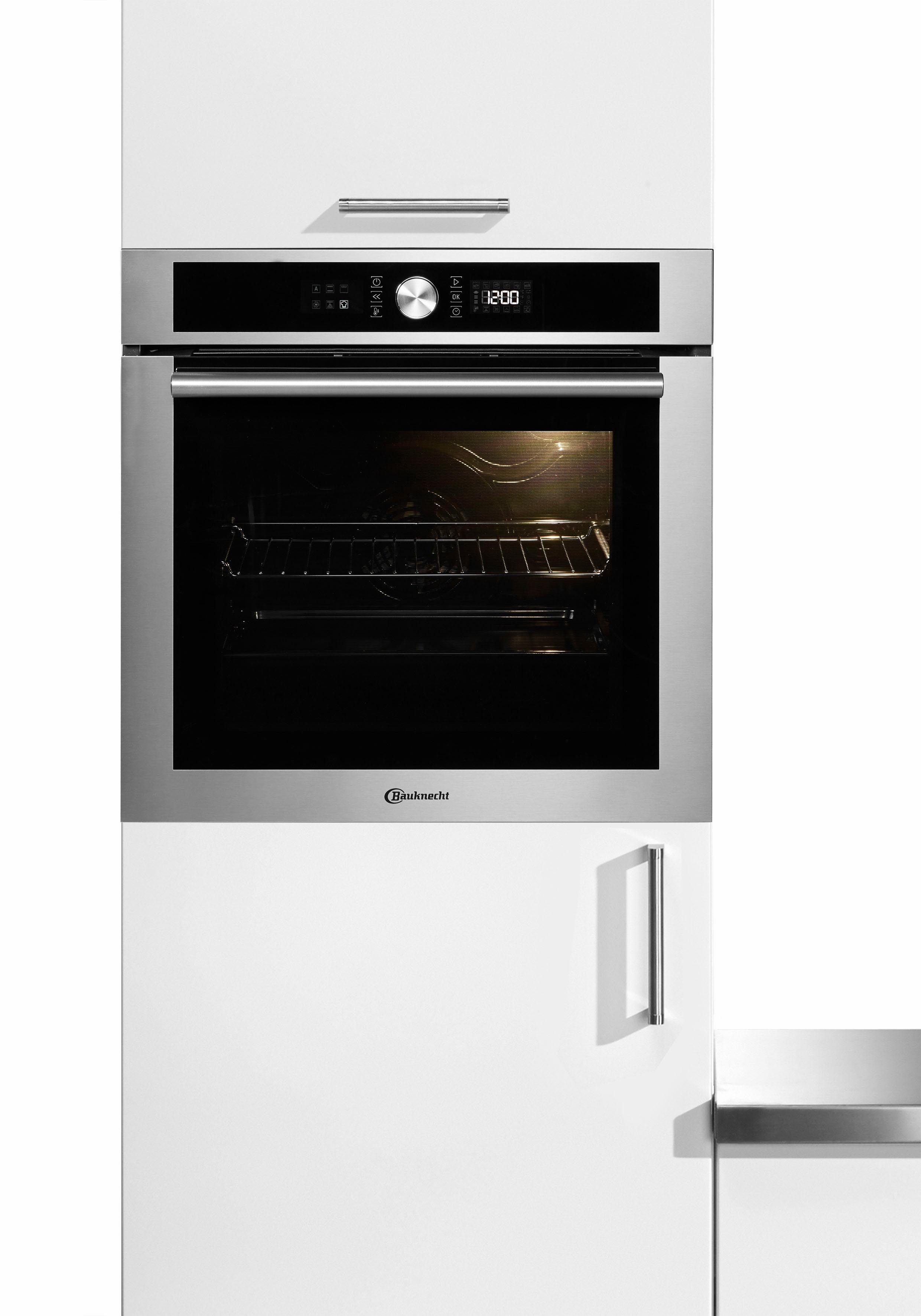 BAUKNECHT Backofen BIR4 DH8F2 PT, mit 2-fach-Teleskopauszug, Hydrolyse, mit Pizzastufe - BAUKNECHT