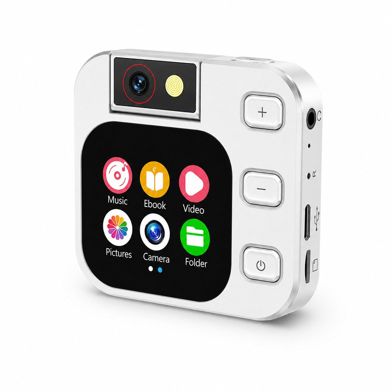 Lisabonde MP3 Player für Kinder & Schüler mit Kamera MP4-Player (32 GB, Keine Mobilfunkunterstützung, Bluetooth 5.0, A-B Wiederholung, SD-Karte inklusive, Kindersicher)