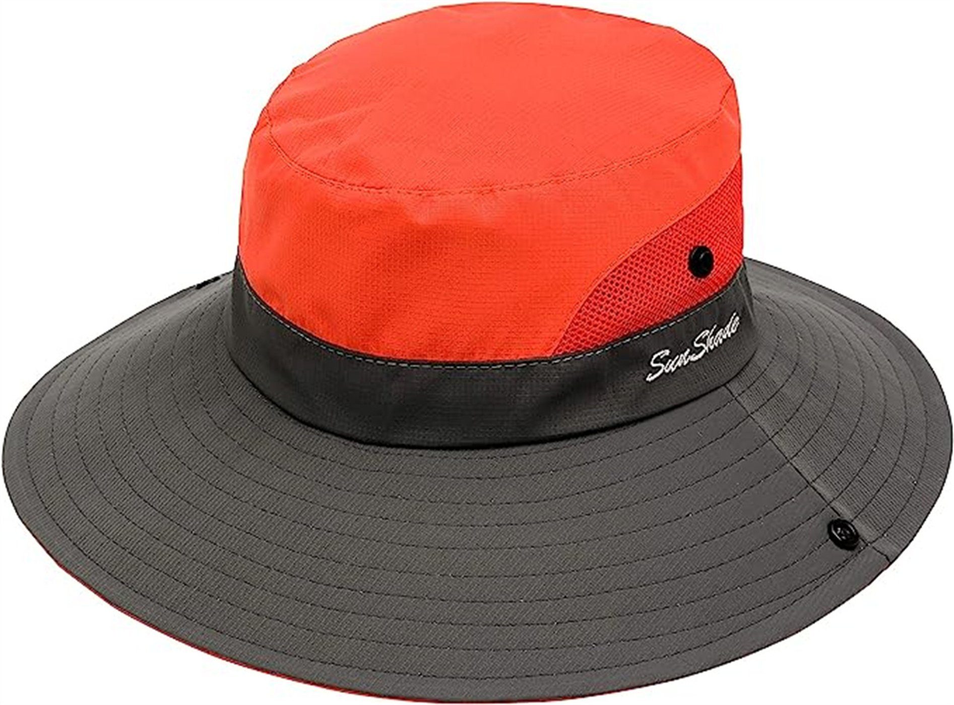 XDeer Sonnenhut 2x Sonnenhut für Damen,Faltbar SafariHut Wanderhut Gartenhut Wasserdicht,Breiter Krempe mit UV-Schutz,Verstellbare Kinnband