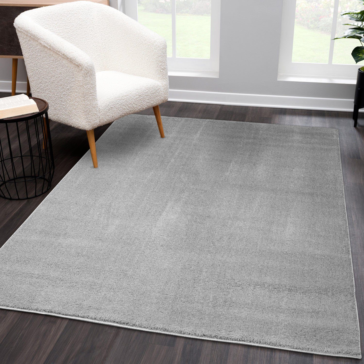 Teppich Softshine 2236, Carpet City, rechteckig, Höhe: 14 mm, Hochflor,  besonders weich, Uni-Farben