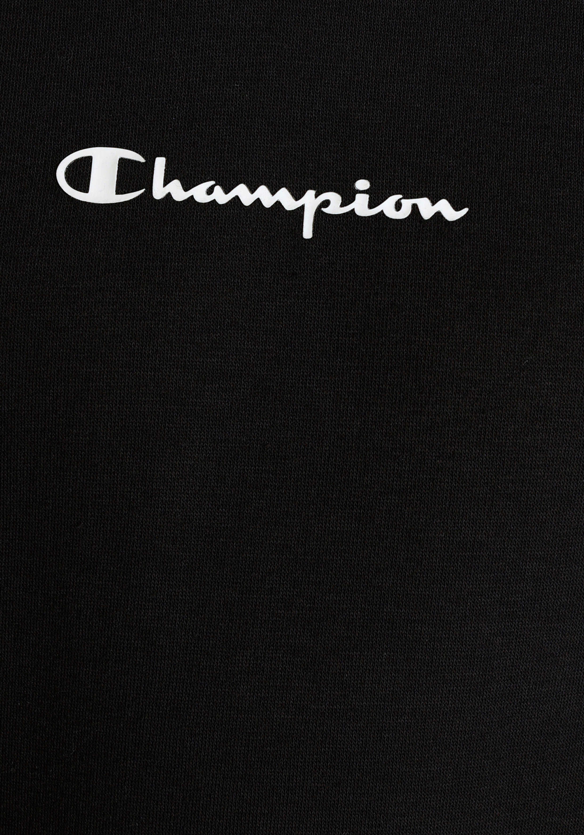 Hooded schwarz - Kapuzensweatshirt Tape Sweatshirt Champion für Kinder