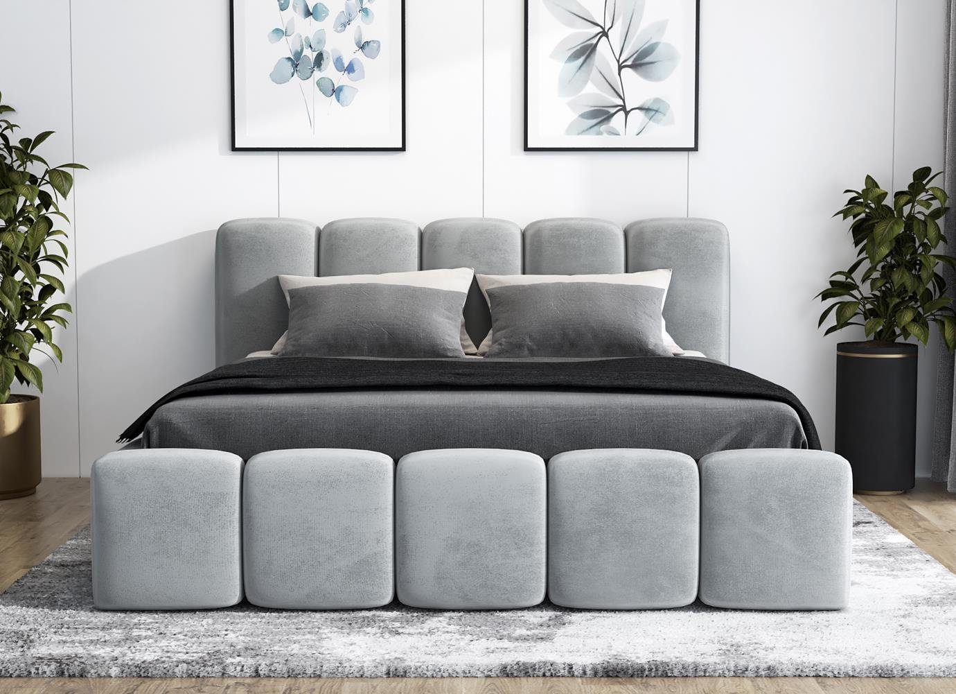 A&J MöbelLand GmbH Polsterbett SONIC mit Matratze, Lattenrost und Bettkaste günstig online kaufen