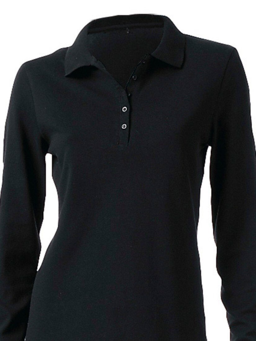 heine T-Shirt Poloshirt Langarm – Bild 4 von 4