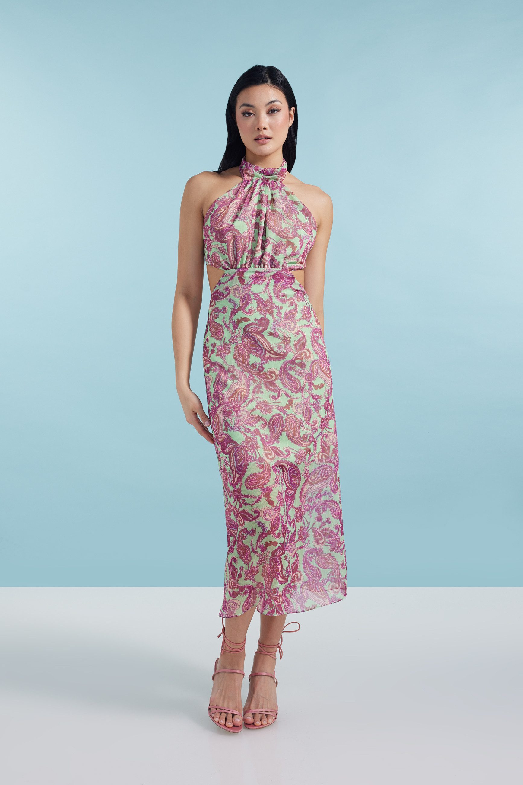 ADLYSH Sommerkleid Paisley Maxi Beach Dress