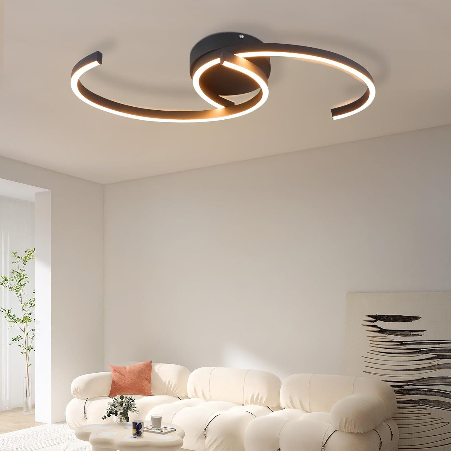 ZMH Deckenleuchten Schlafzimmer Deckenlampe 2 Mondschnur Design Deko Büro 3 günstig online kaufen