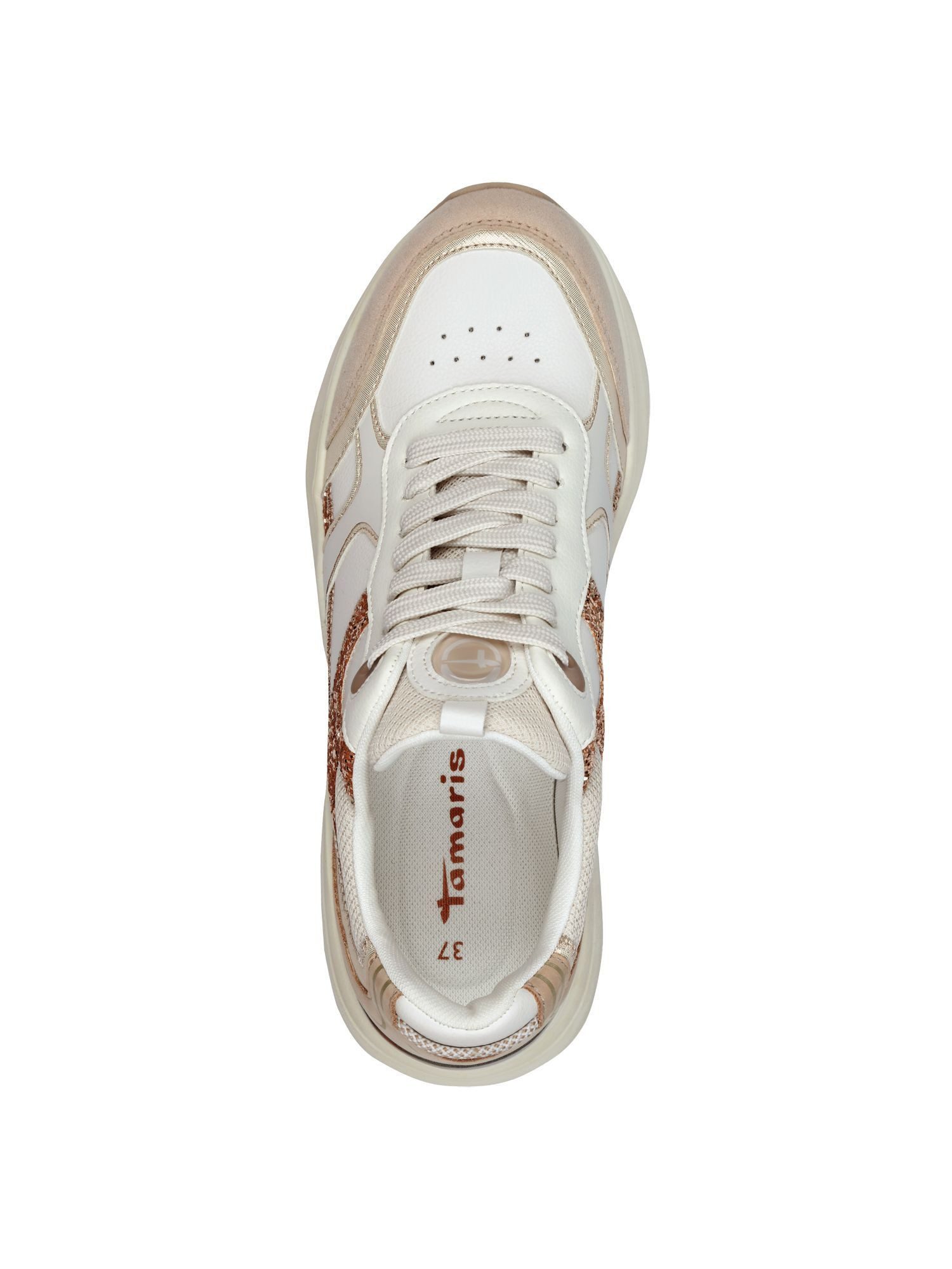 Tamaris Removable Sock mit Schnürsenkel kein Absatz Sneaker Removable Sock