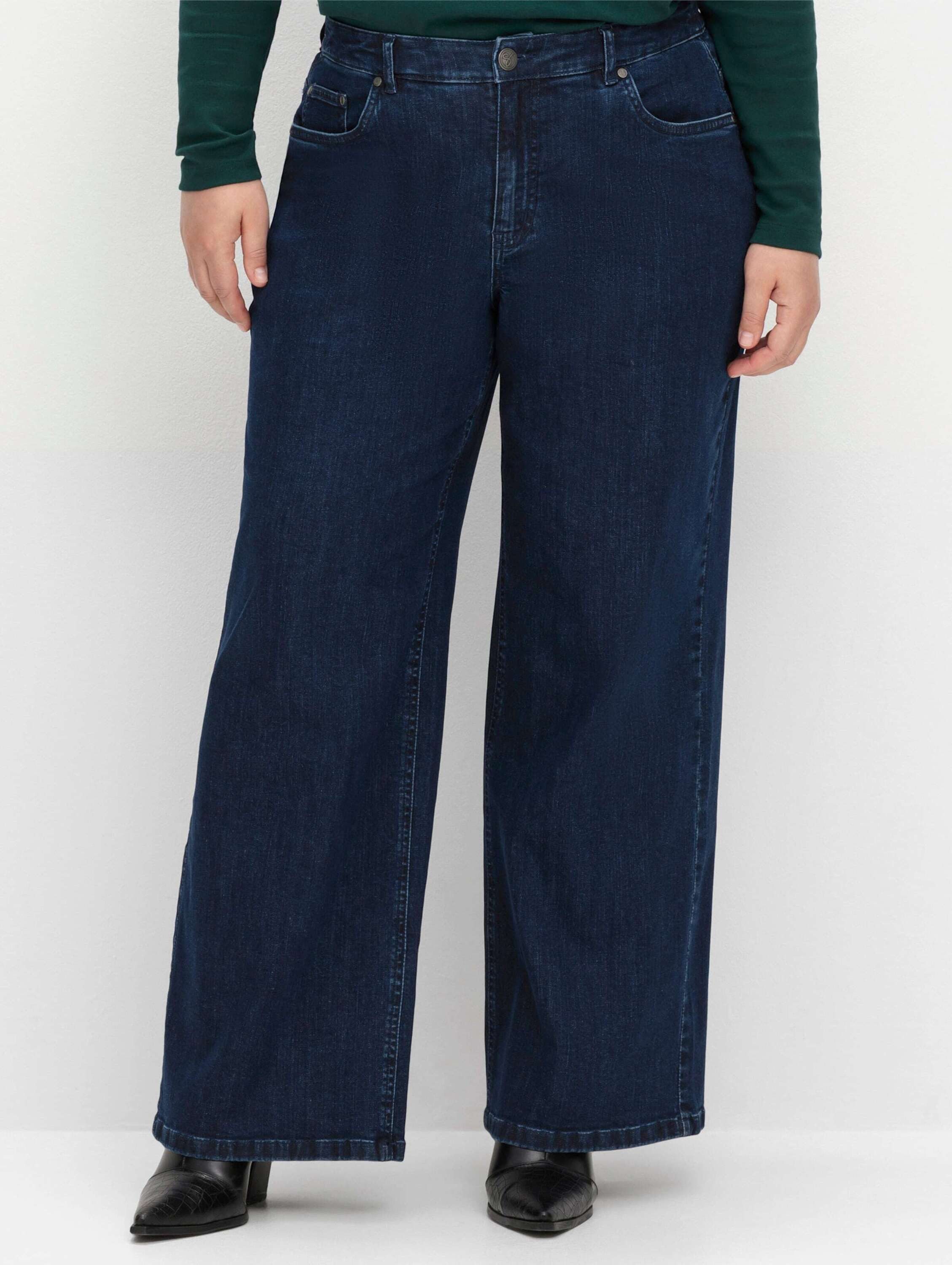 Sheego Bequeme Jeans Stretch-Jeans High-Waist, im Curvy-Schnitt ELLA