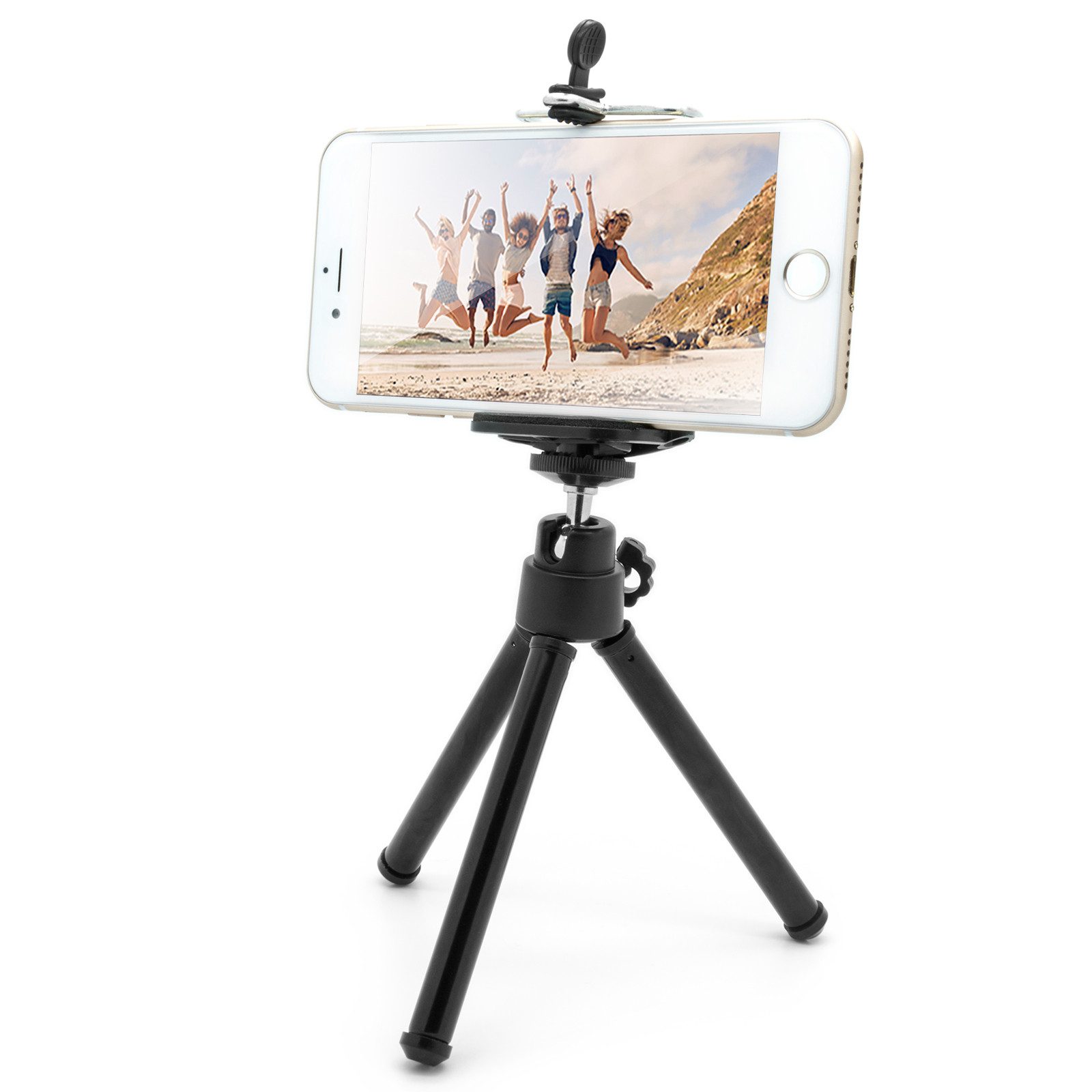 Mobilefox Handy mini Stativ Handy Ständer Selfie Klemmstativ Tripod/Dreibein Ministativ