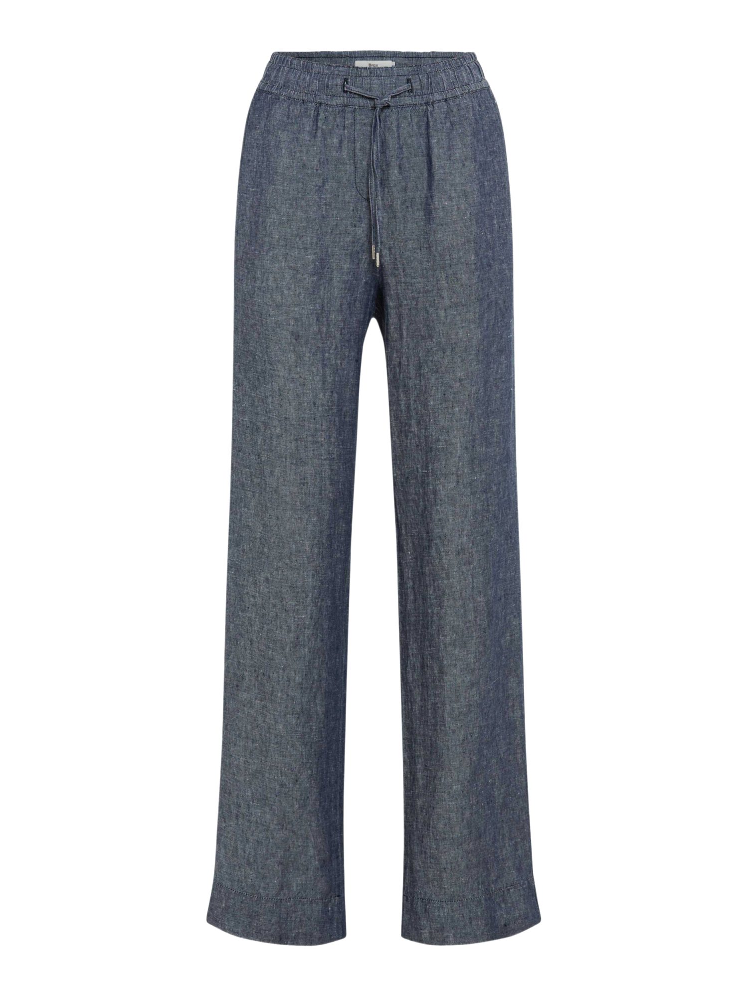 Brax Stretch-Hose blau,Casual,Leinen,Unifarben,Wide Leg,Mittel