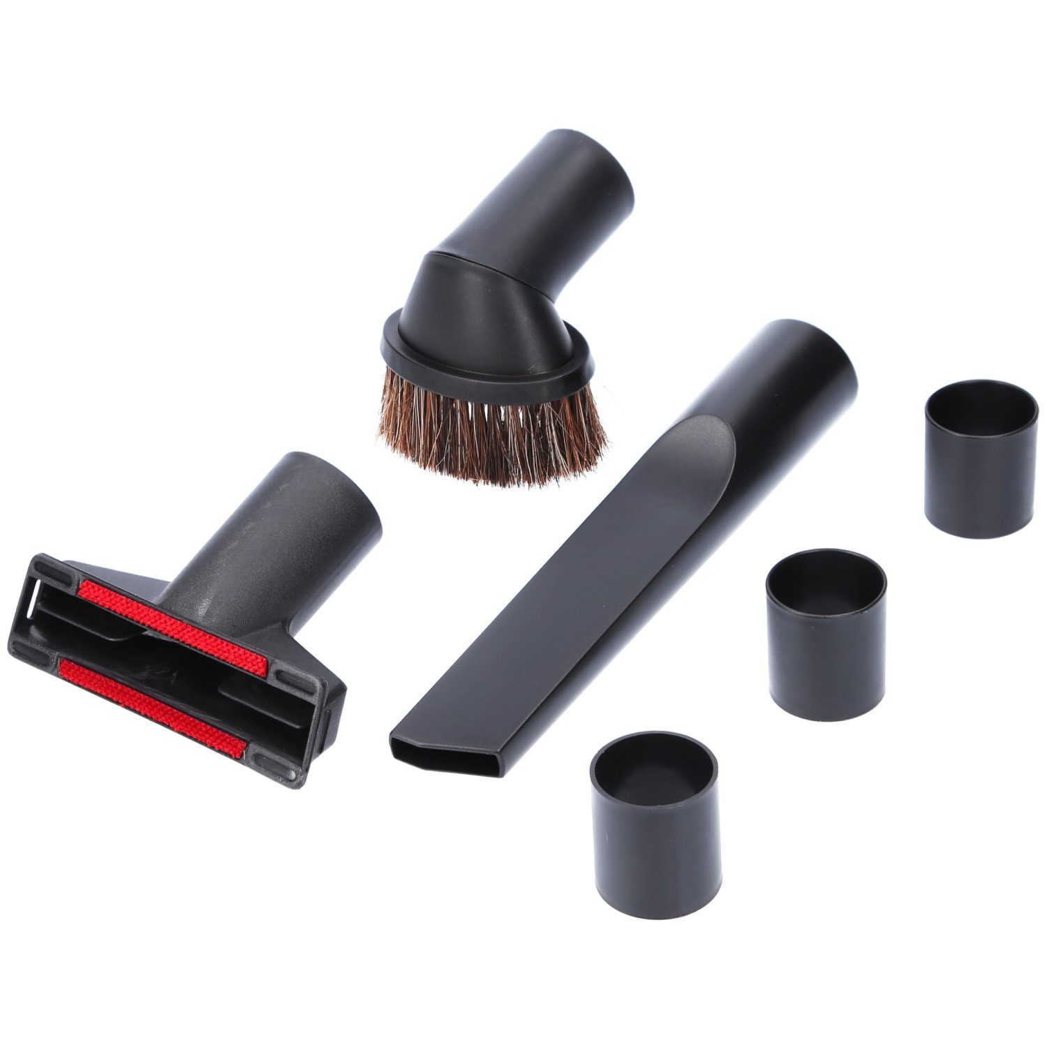 McFilter Staubsaugerdüsen-Set 6-teilig Düsenset geeignet für Siemens VS06A111 synchropower, (6-tlg), 1x Polsterdüse, 1x Fugendüse, 1x Möbelpinsel, inkl. Adapter