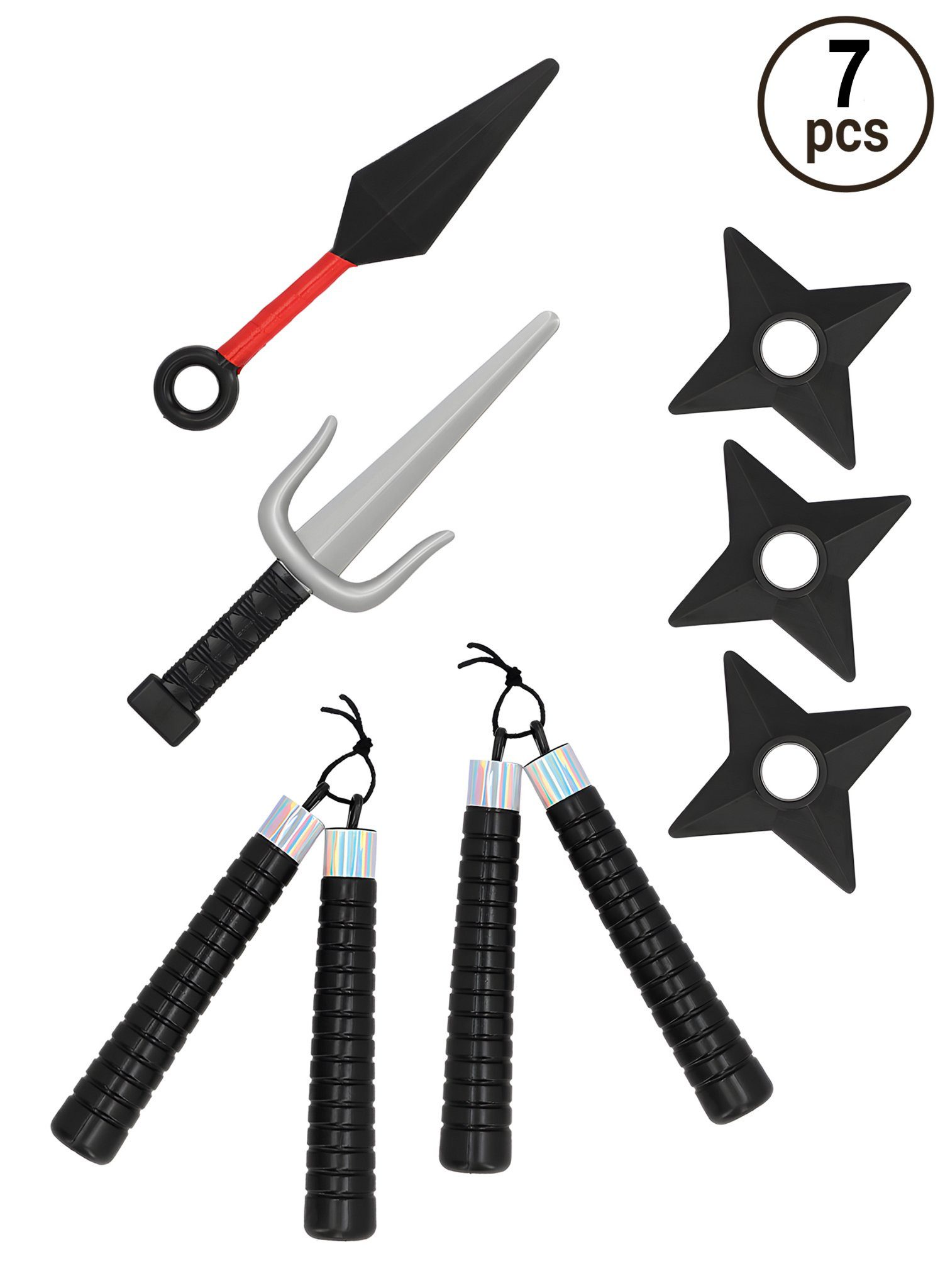Boland Kostüm Ninja Kampfset Spielzeugwaffen, Voll ausgerüstet für epische Ninja-Kämpfe!