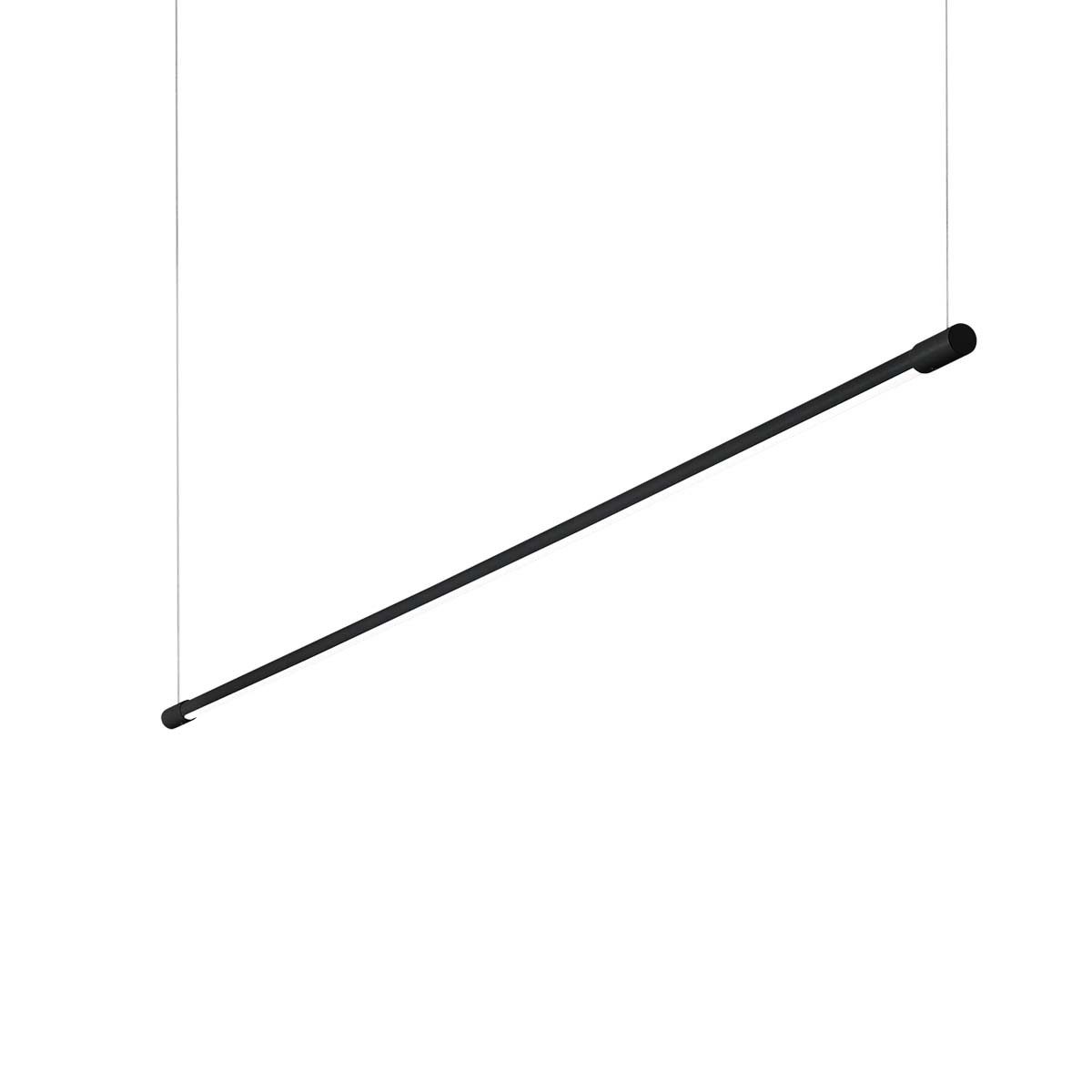 Ideal Lux Подвесные светильники Yoko SP Pendelleuchte 146 cm Ø 2 cm LED Schwarz/Weiß, LED fest integriert, Extra-Wamrweiß, Hängeleuchte