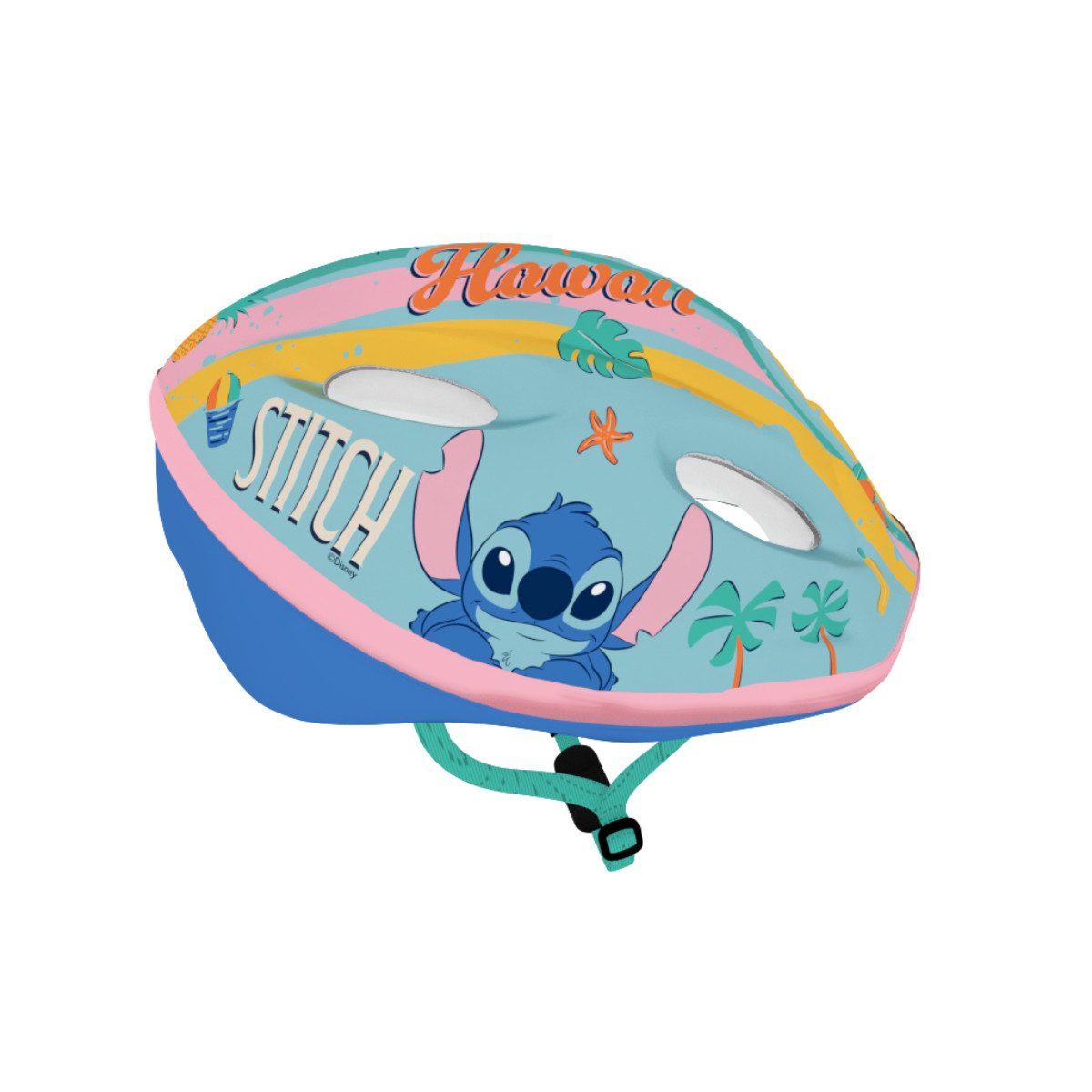 Stitch Kinderfahrradhelm Helm für Fahrrad Scooter und Inlineskates mit Verstellrad (Packung)