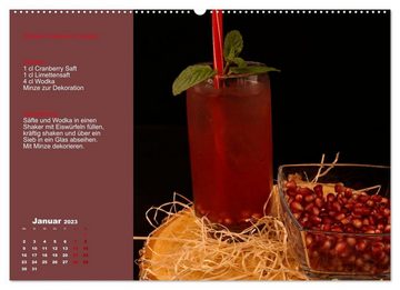 CALVENDO Wandkalender Faszination Wodka Cocktail (Premium, hochwertiger DIN A2 Wandkalender 2023, Kunstdruck in Hochglanz)