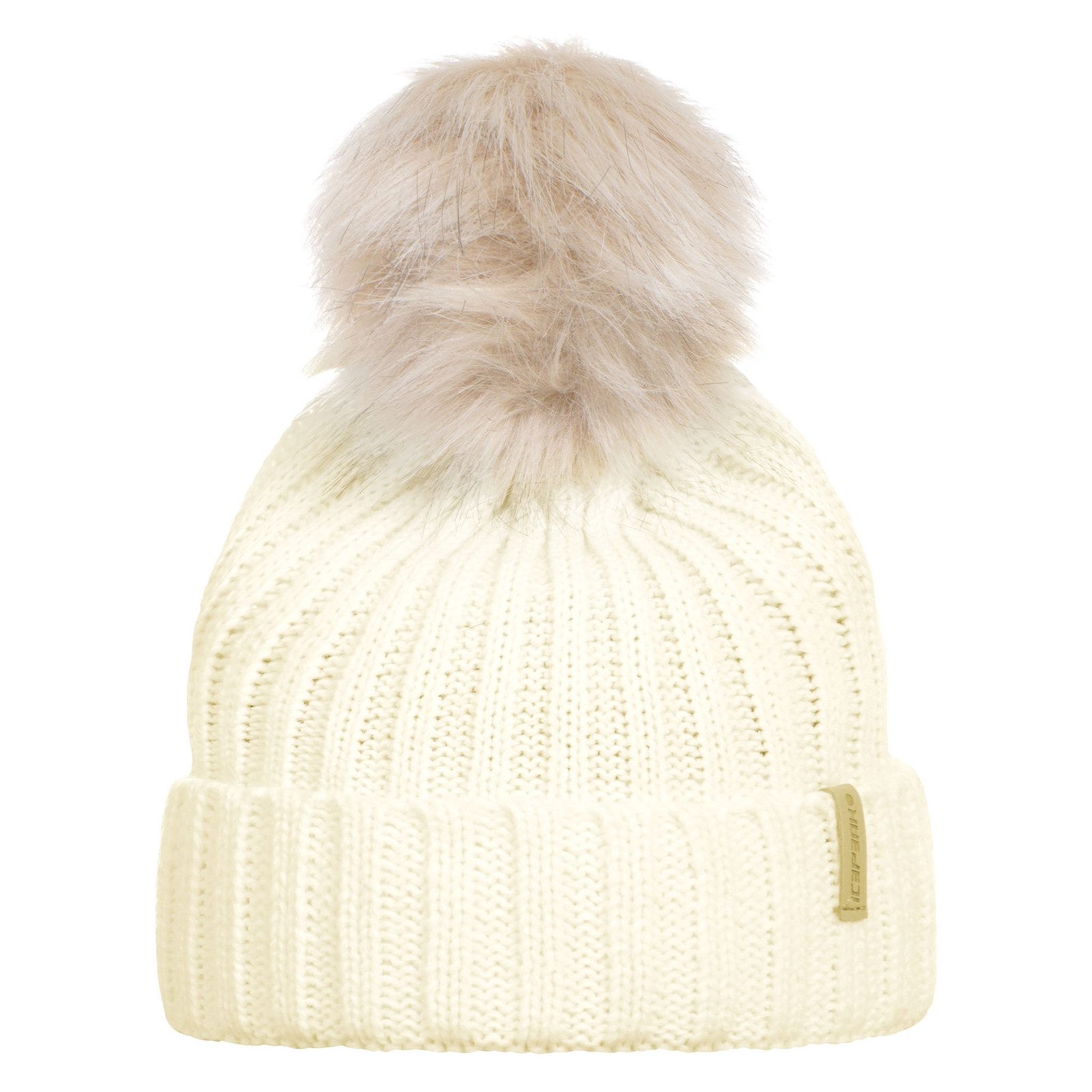 Icepeak Bommelmütze Mütze Hazen mit abnehmbarer Kunstfellbommel