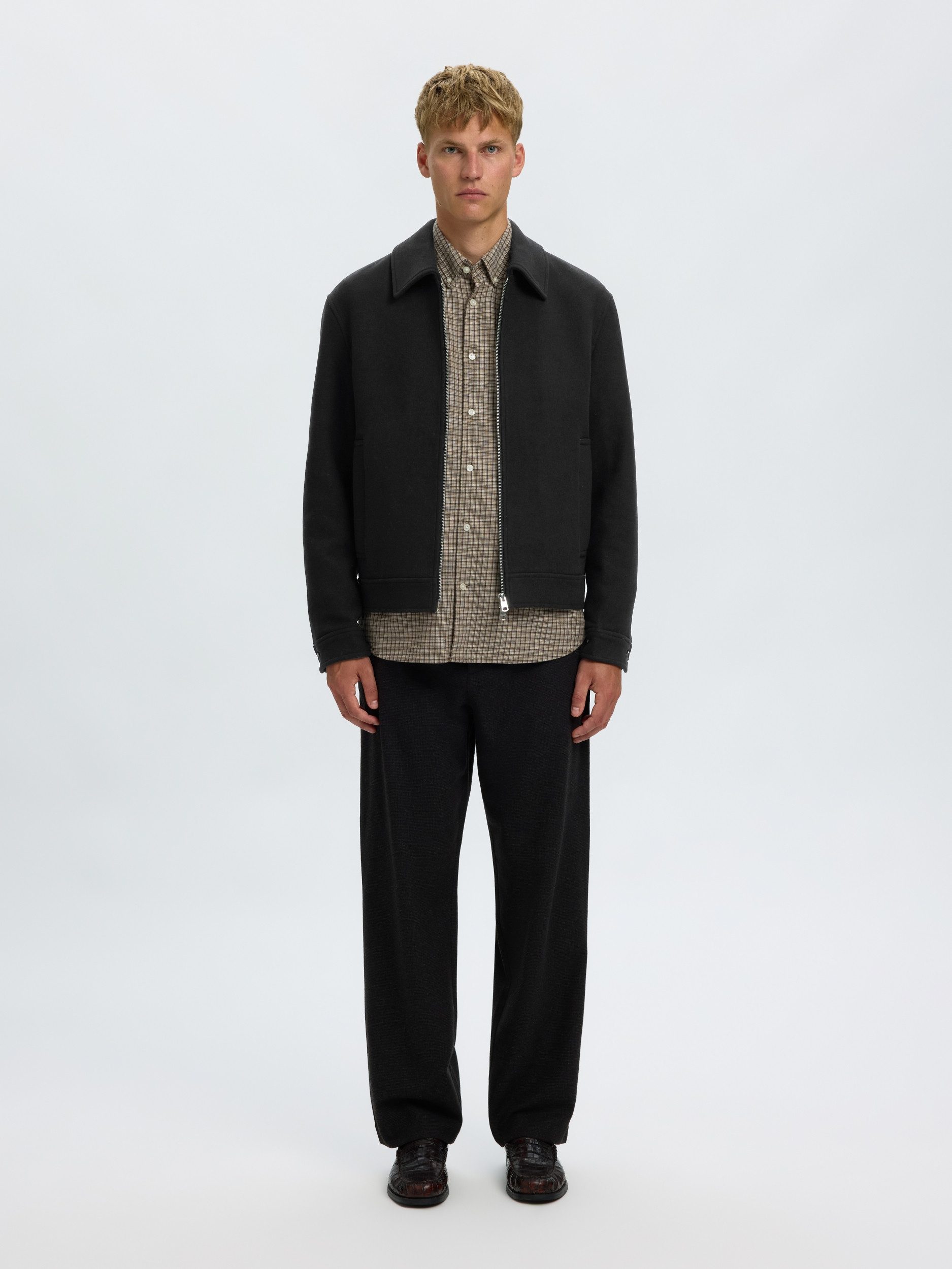SELECTED HOMME Outdoorjacke SLHPHILIP WOOL BLEND JKT NOOS