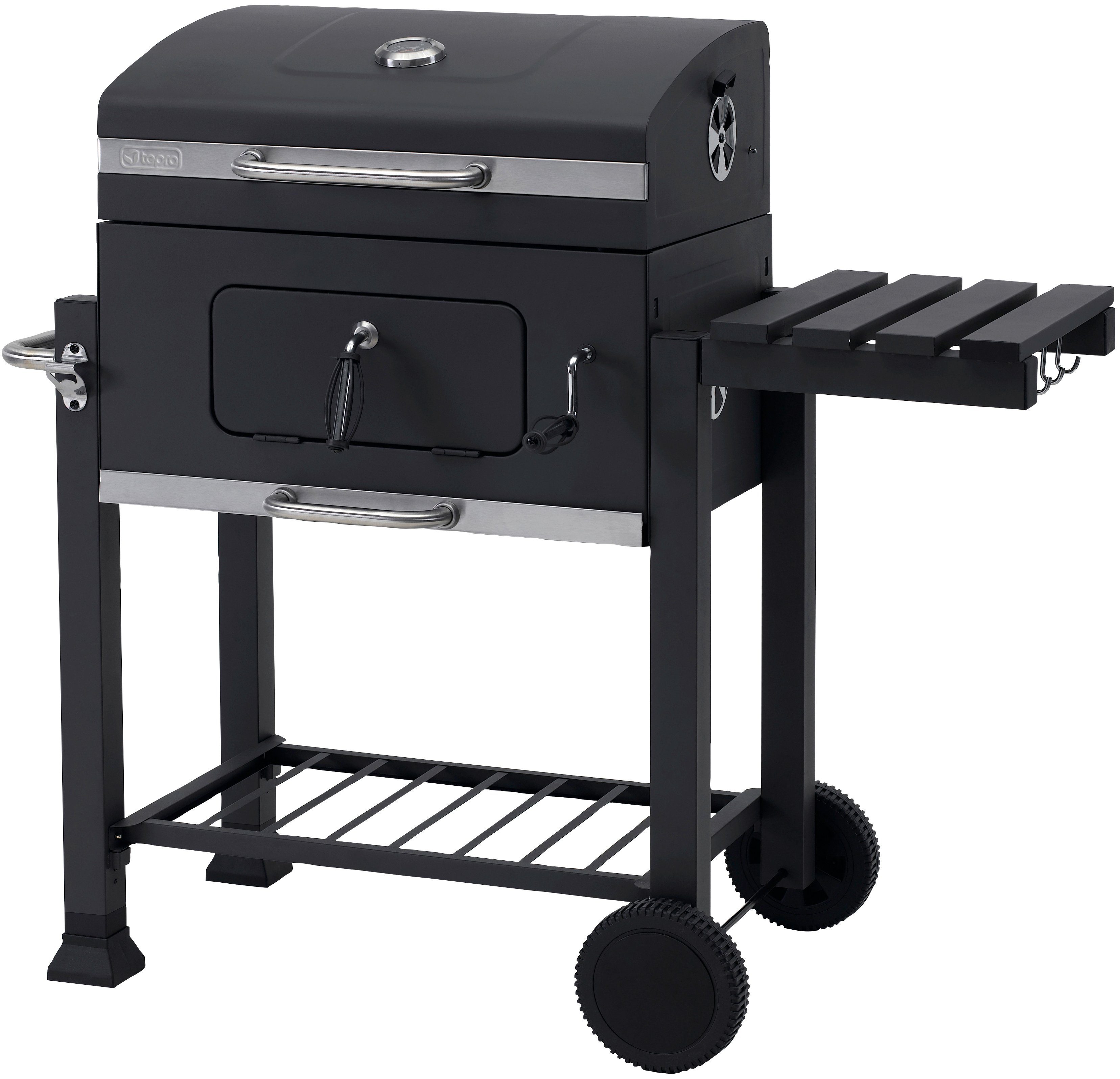 Tepro Holzkohlegrill Grillwagen Toronto Click, BxTxH: 115x67x107 cm
