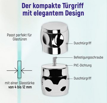 AQUADE Türgriff Duschtürknopf Duschtürgriff für Duschkabine, ⌀ 34 mm