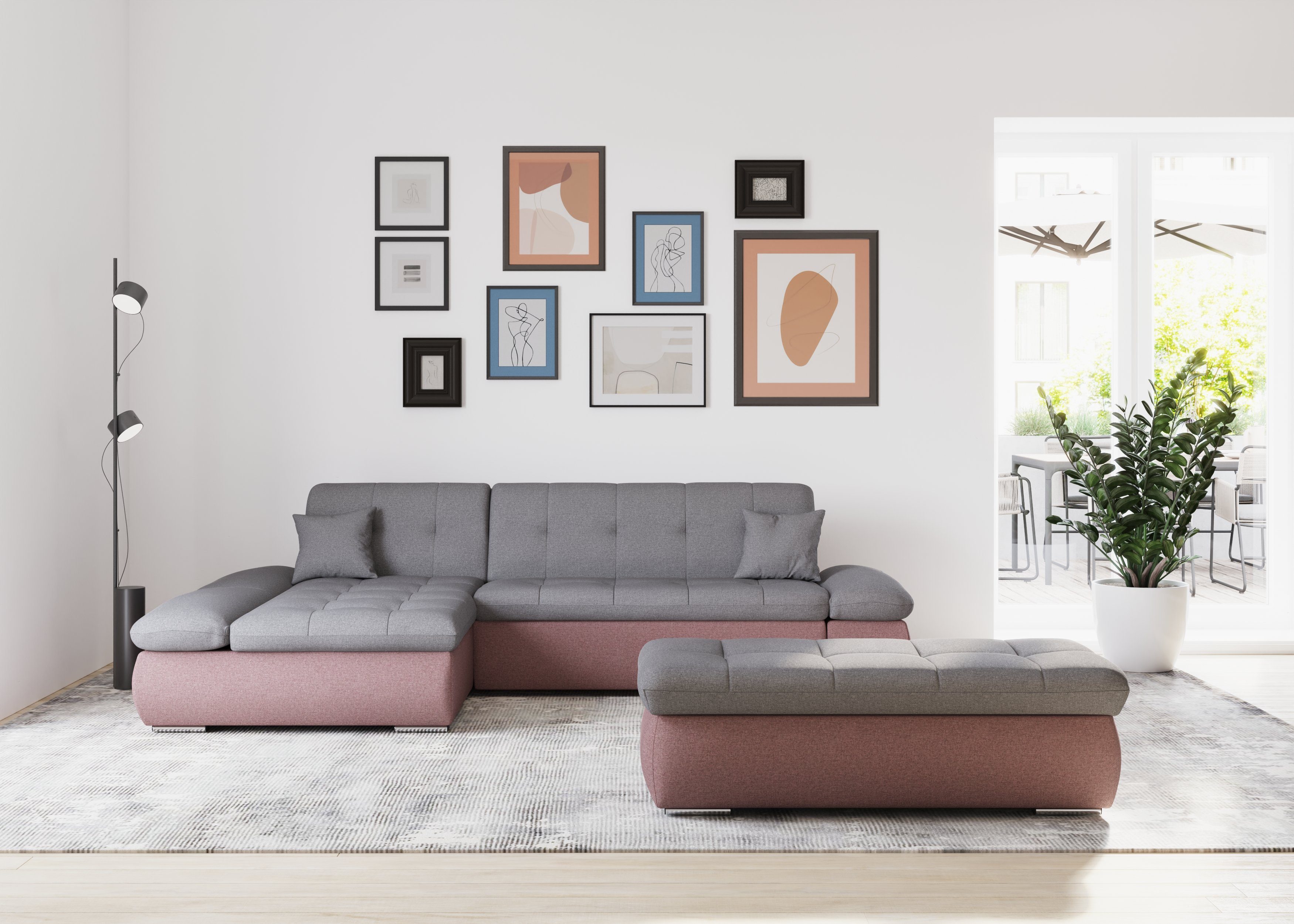 DOMO collection Ecksofa Moric, L-Form, XXL-Sofa günstig online kaufen