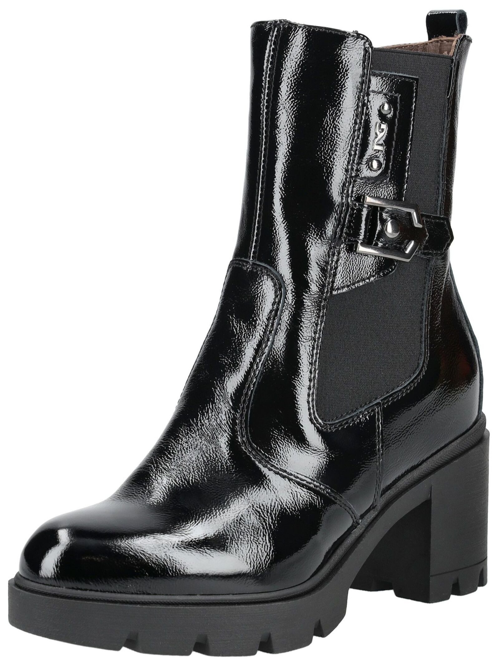 Stiefelette Leder/Textil Stiefelette