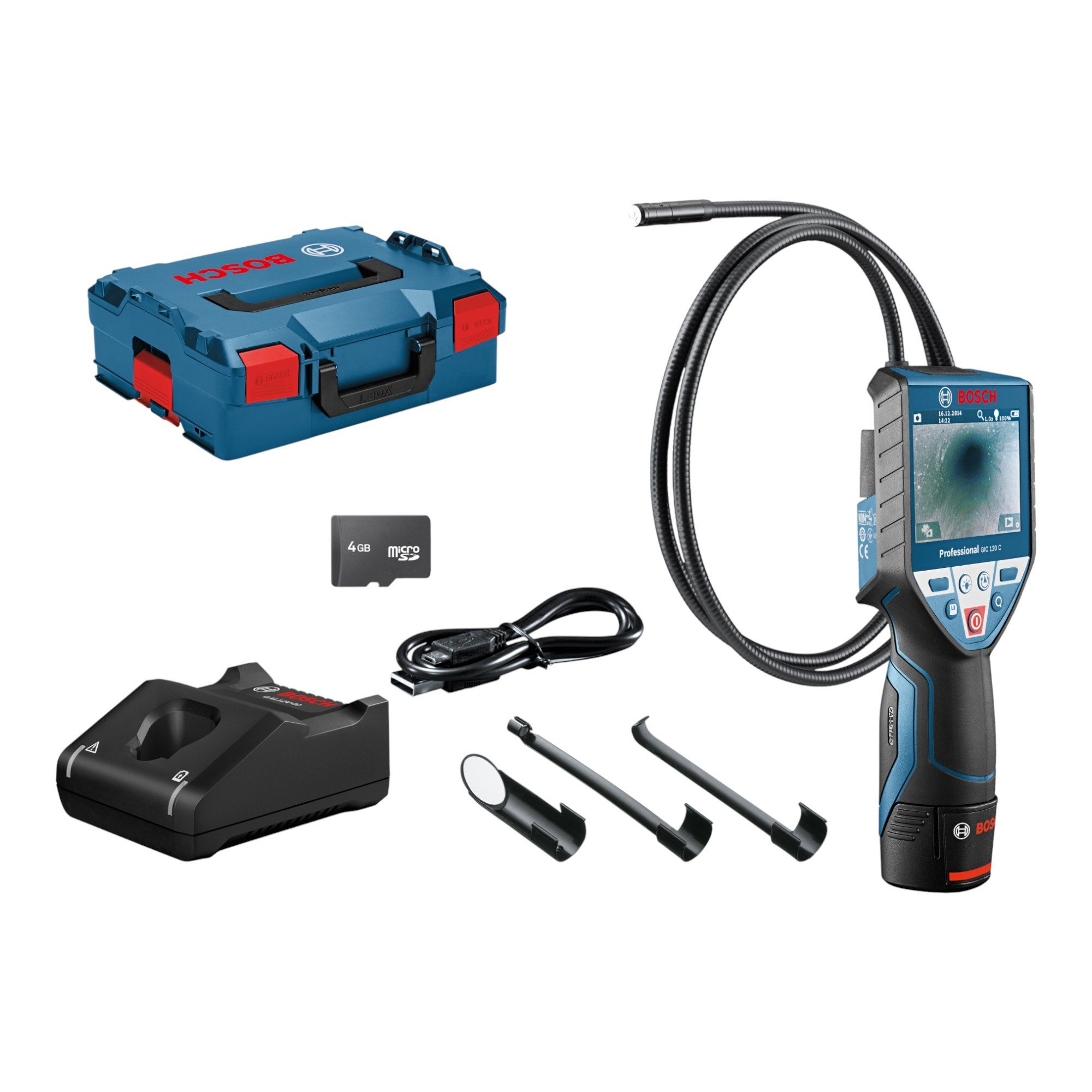 Bosch Professional GIC 120 C Professional Akku Inspektionskamera 12 V 120 cm Camcorder
