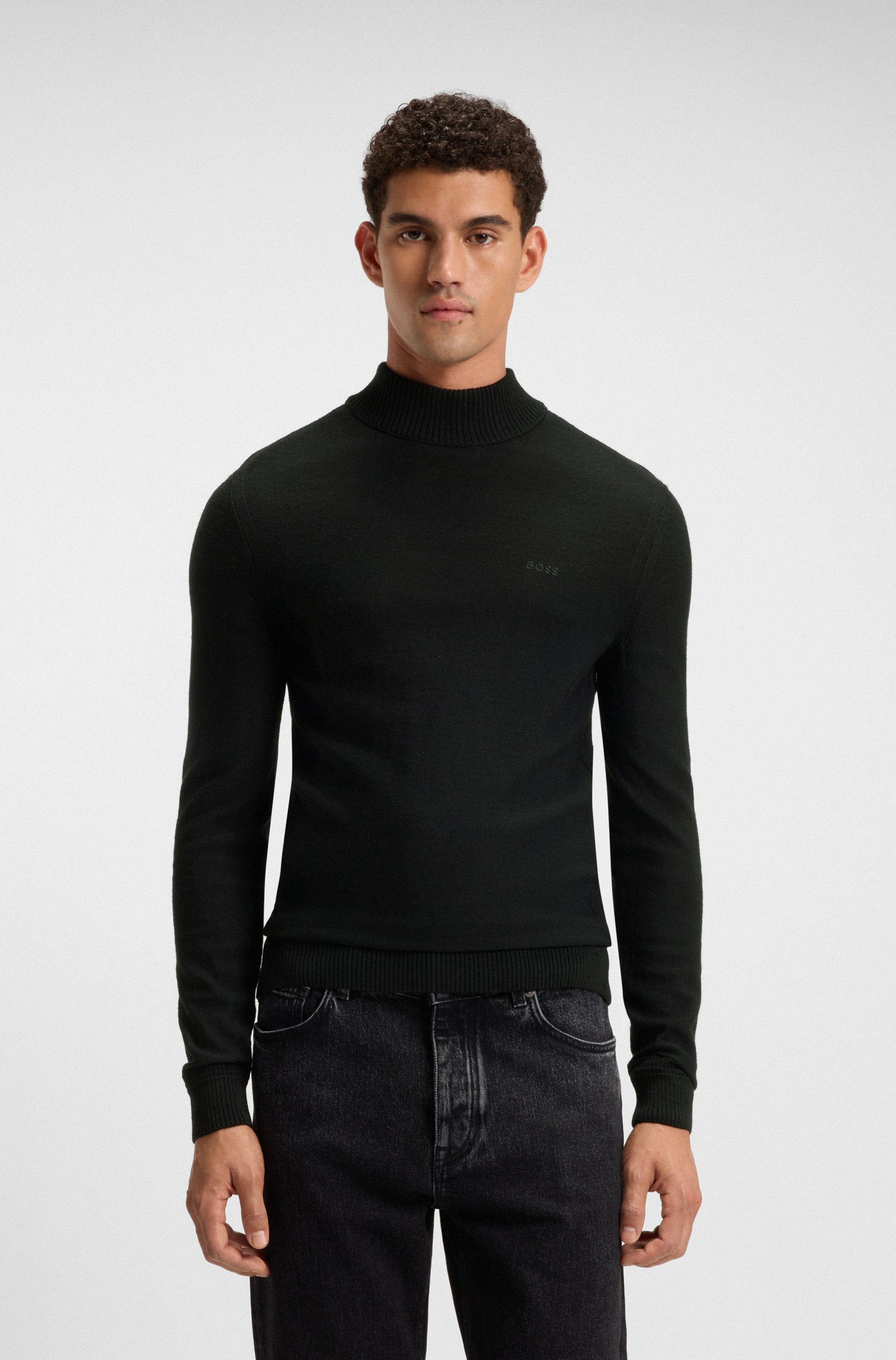 BOSS ORANGE Strickpullover Avac mit gesticktem günstig online kaufen