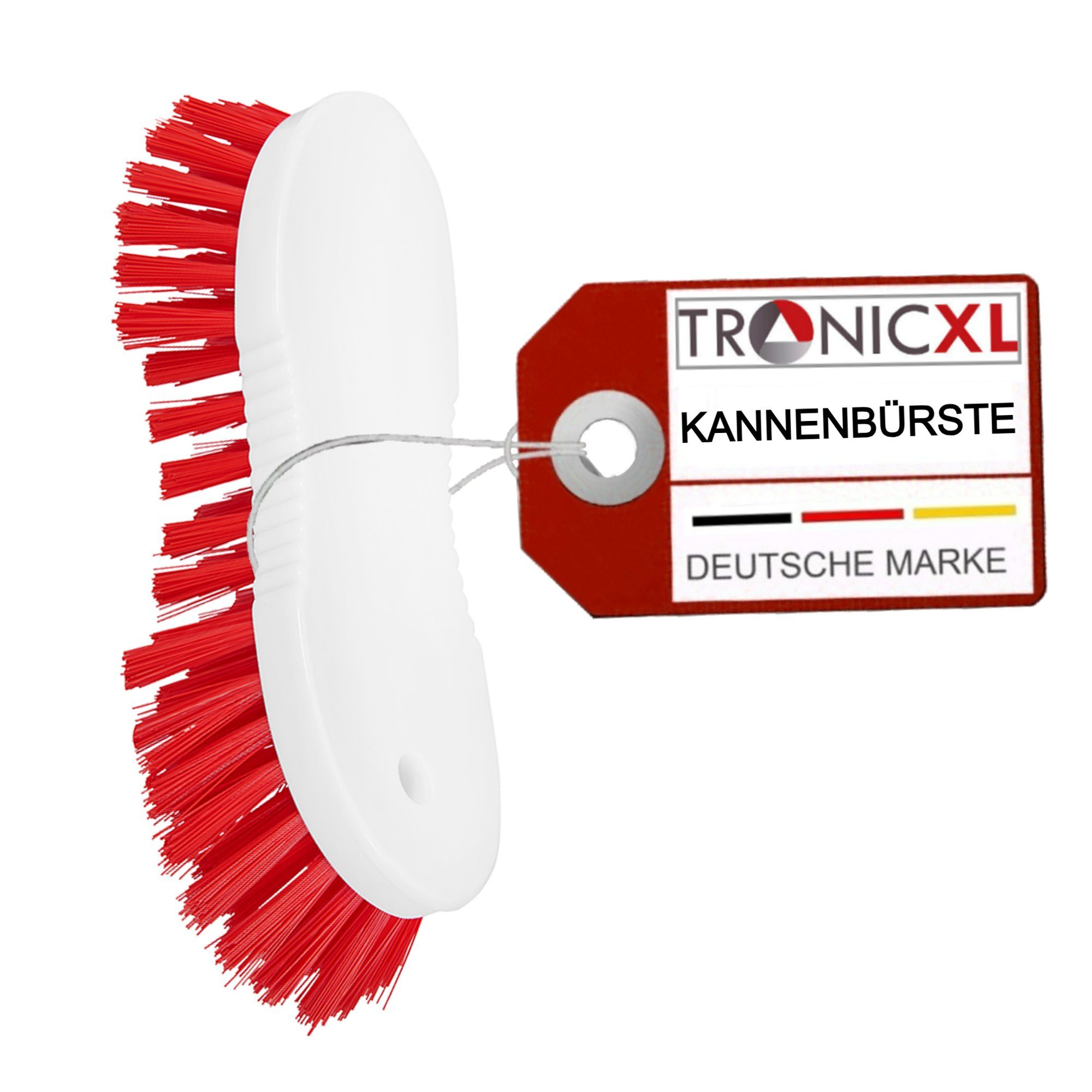 TronicXL Reinigungsbürste Premium Kannenbürste KOCHFEST Scheuerbürste Bürste Putzbürste rot, (1-tlg), Gewerbe Industrie Maschinen Metzgerei