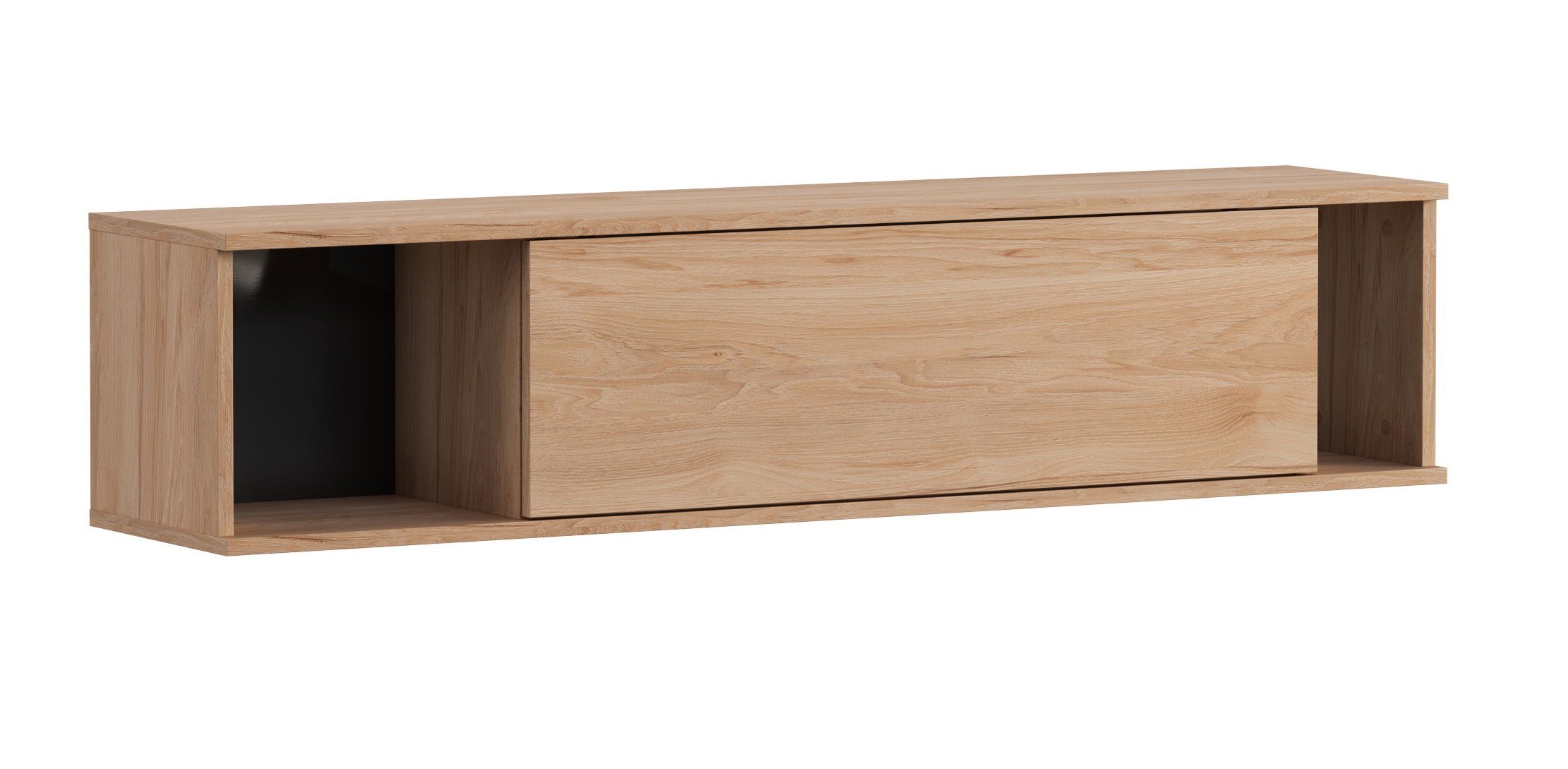 99rooms Wandregal Uliveto, Wandregal, Wandschrank, mit Fächern, aus Holzwerkstoff, viel Stauraum, Modern Design