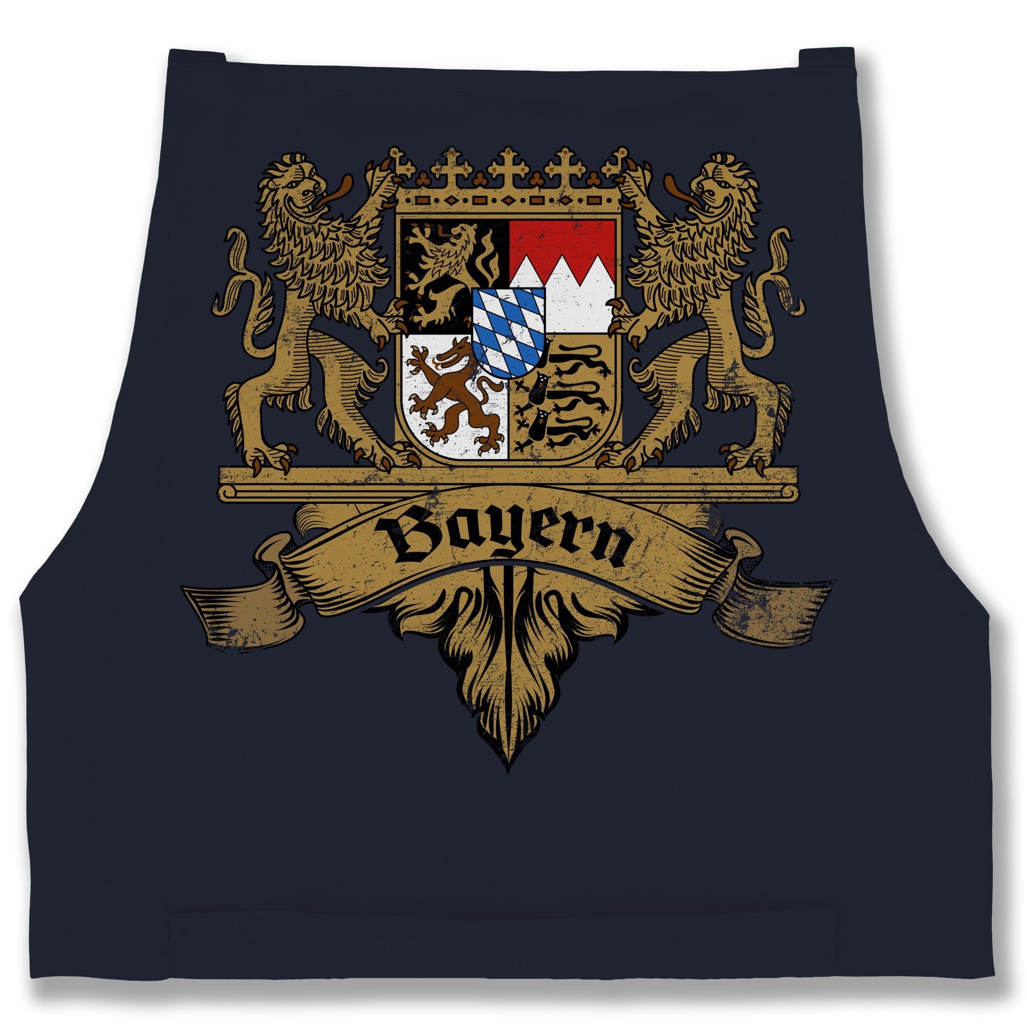 Shirtracer Kochschürze Bayern Wappen Bayernland Freistaat günstig online kaufen