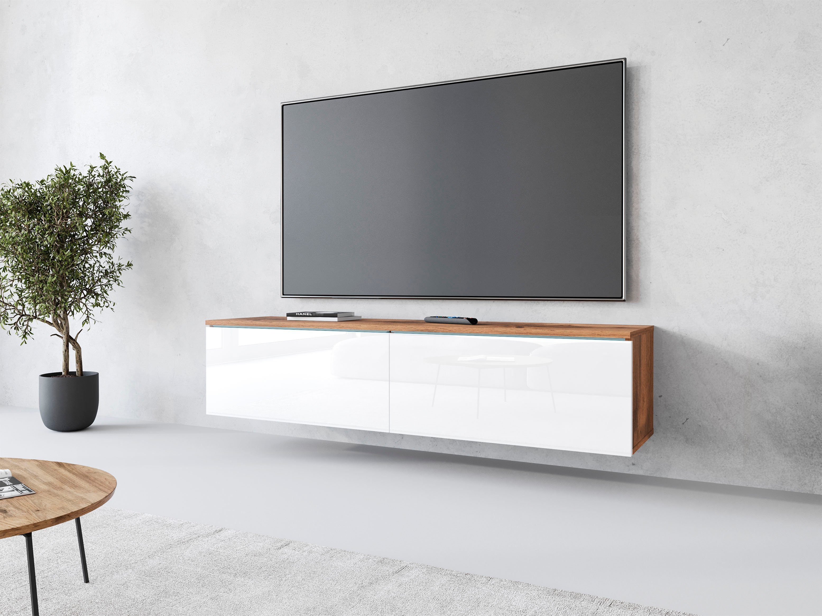 INOSIGN Lowboard LOWBOARD D, wahlweise mit oder ohne Beleuchtung, modernes günstig online kaufen