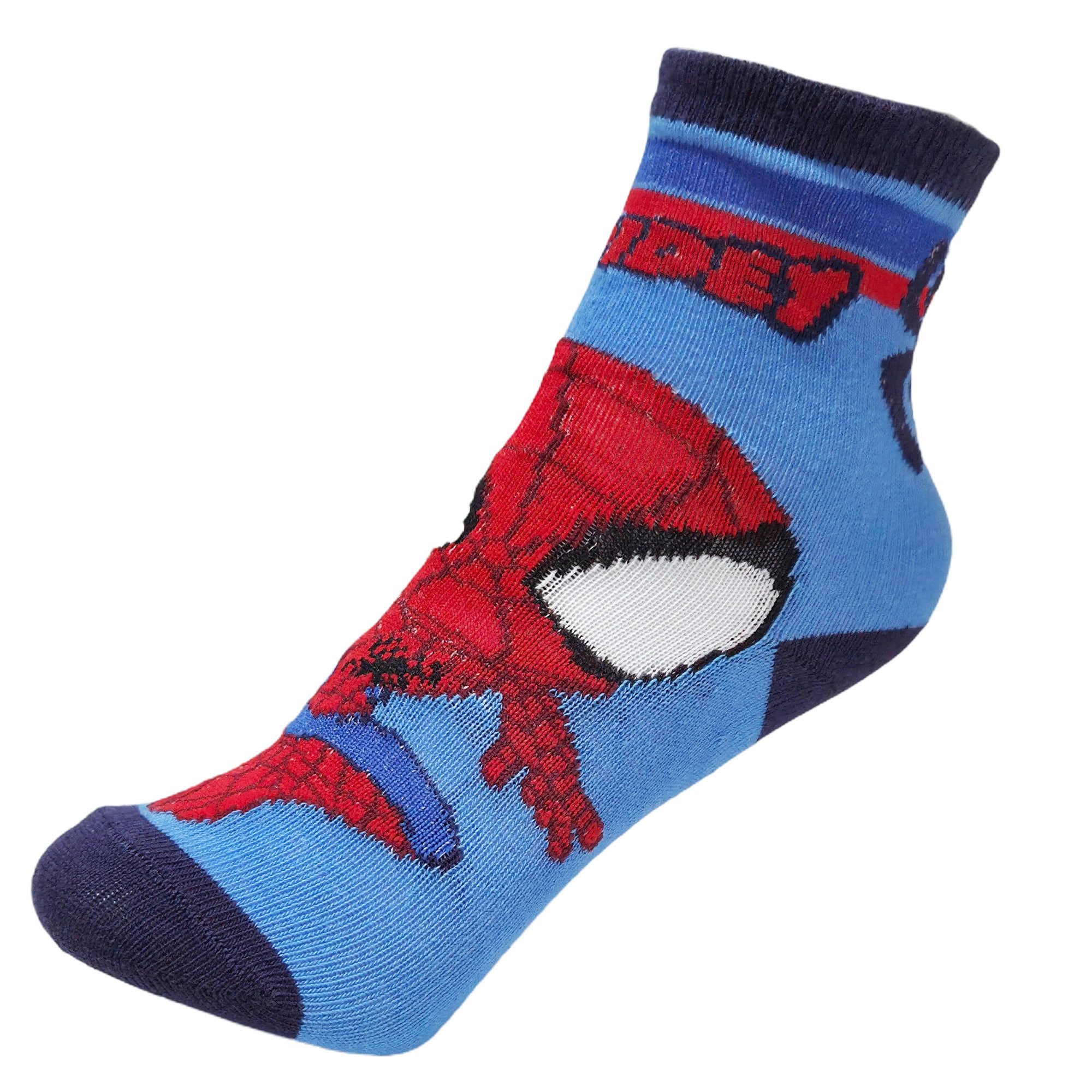 MARVEL Langsocken Marvel Spiderman Spidey Sneaker Kinder Socken 3er Pack Gr. 19-30 (3-Paar)